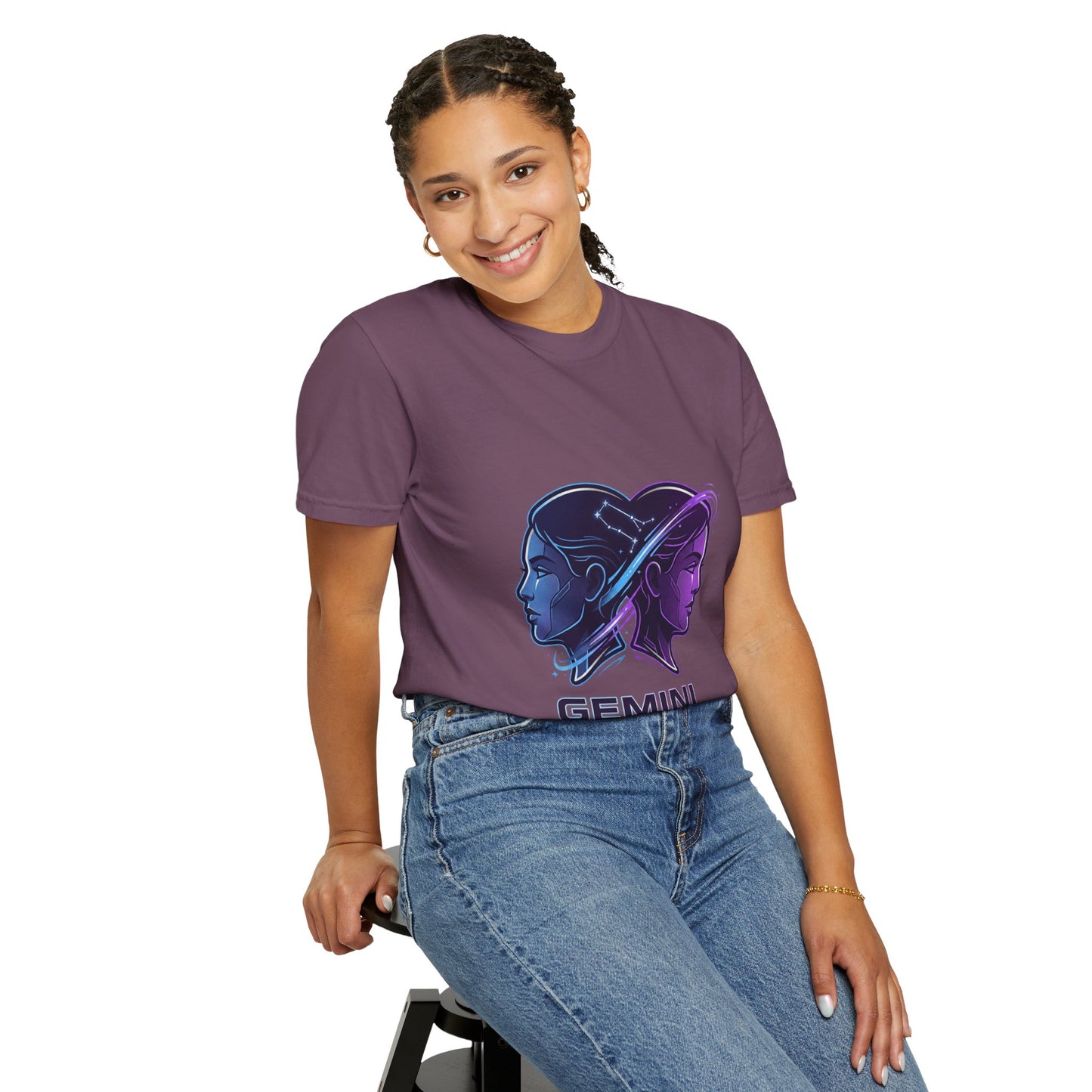 Gemini Zodiac T‑Shirt — Dual Faces Astrology Tee