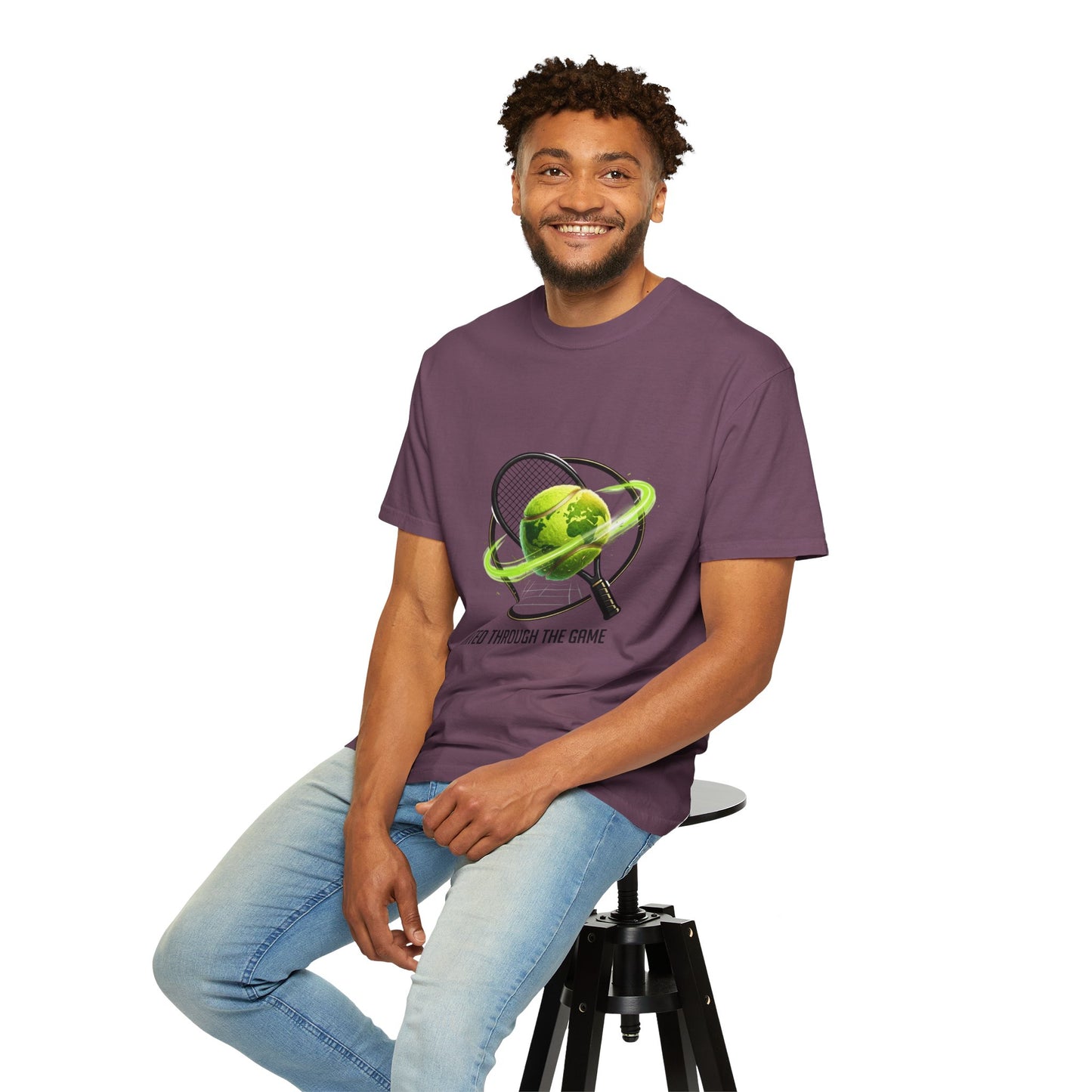 Tennis Globe T‑Shirt — "United Through the Game" Sports Tee