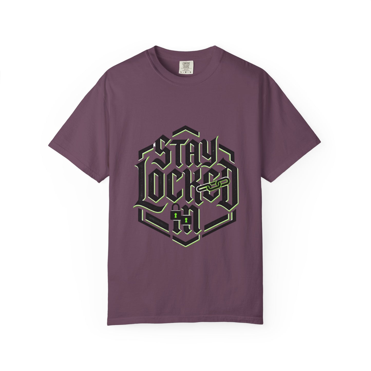Stay Locked T-Shirt — Hexagonal Streetwear Graphic Tee