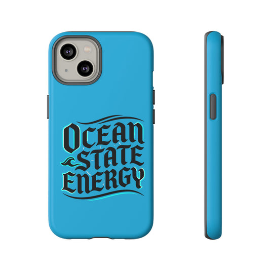 Ocean State Energy Phone Case — Tough Protective iPhone Cover with Nautical Script