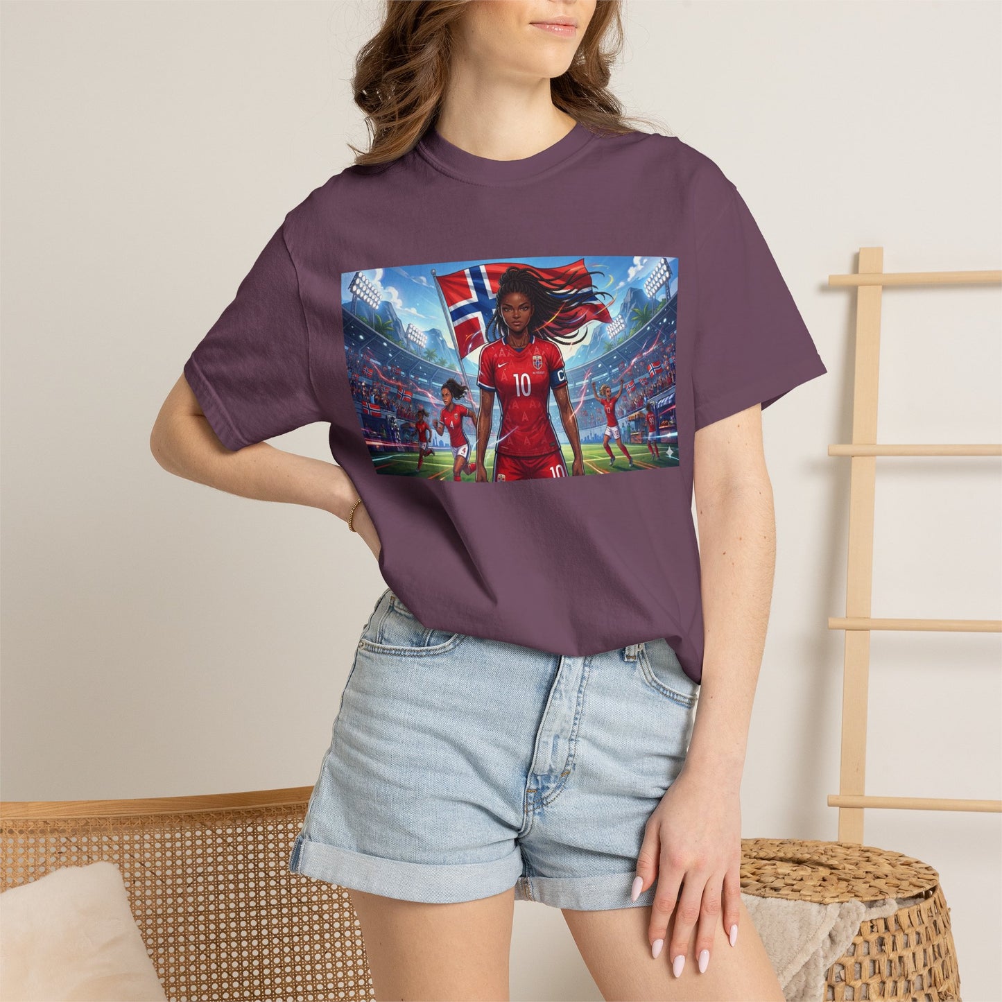 COMMANDER Norway – Female Unisex Garment-Dyed T-shirt