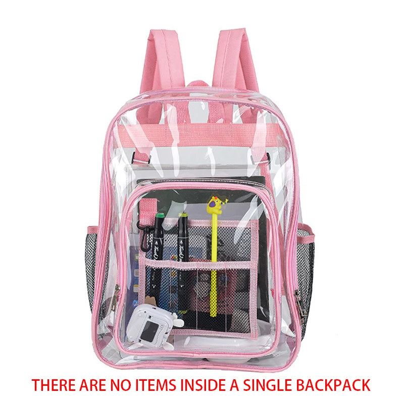 Transparent Shoulder Bag - Large Capacity Waterproof Unisex Backpack