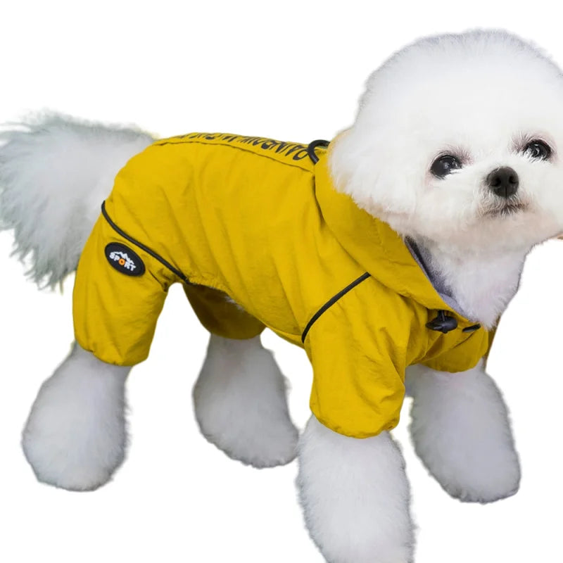 Waterproof Pet Jumpsuits Winter Fleece Dog Clothes Coat with D-ring For Small Dogs Yorkshire Bichon Puppy Clothing ropa perro