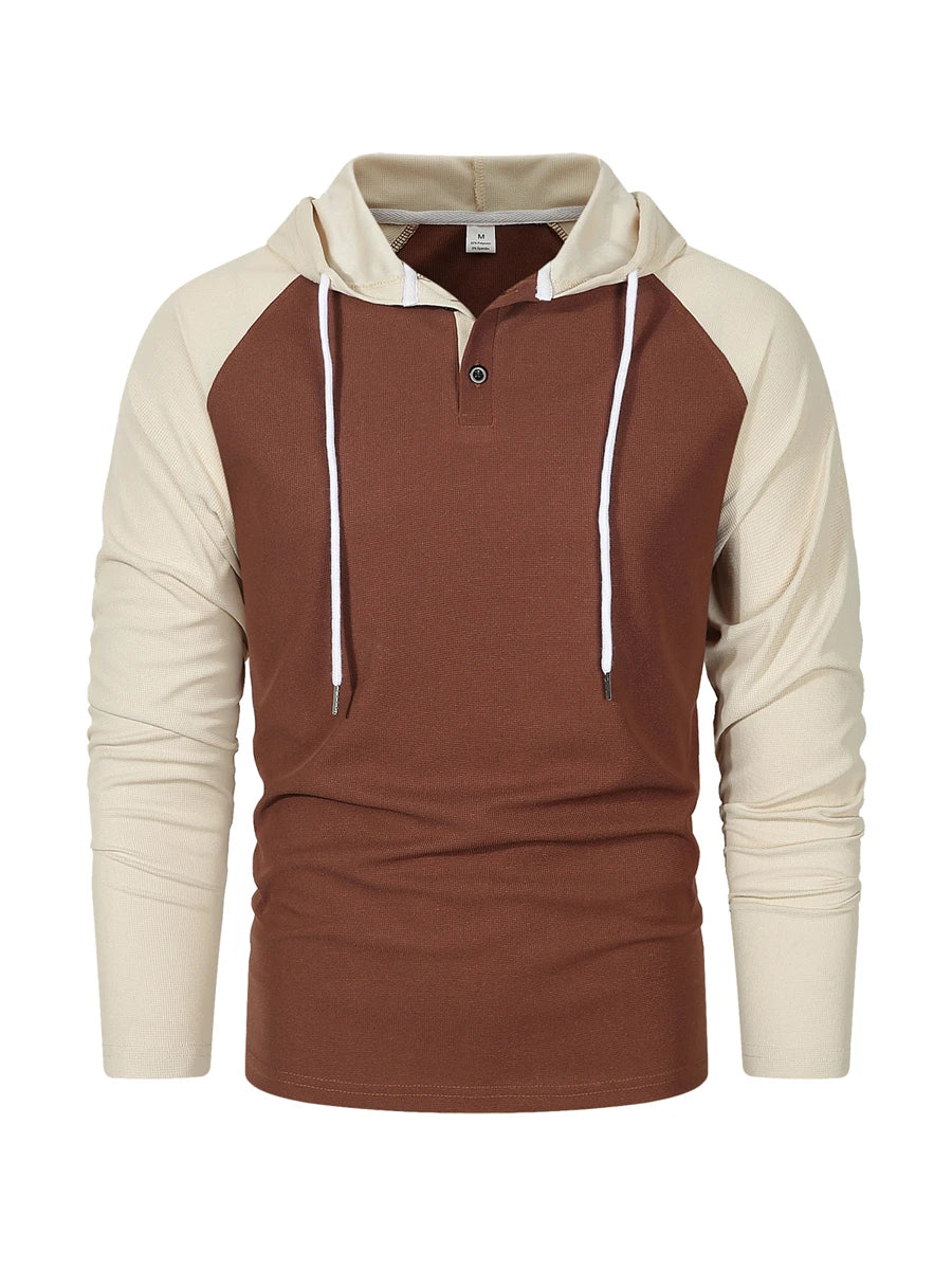 Men's Hoodie Hooded Color Block Pocket Sports & Outdoor Streetwear Cool Casual Spring & Fall Clothing Apparel Hoodies Sweatshirt