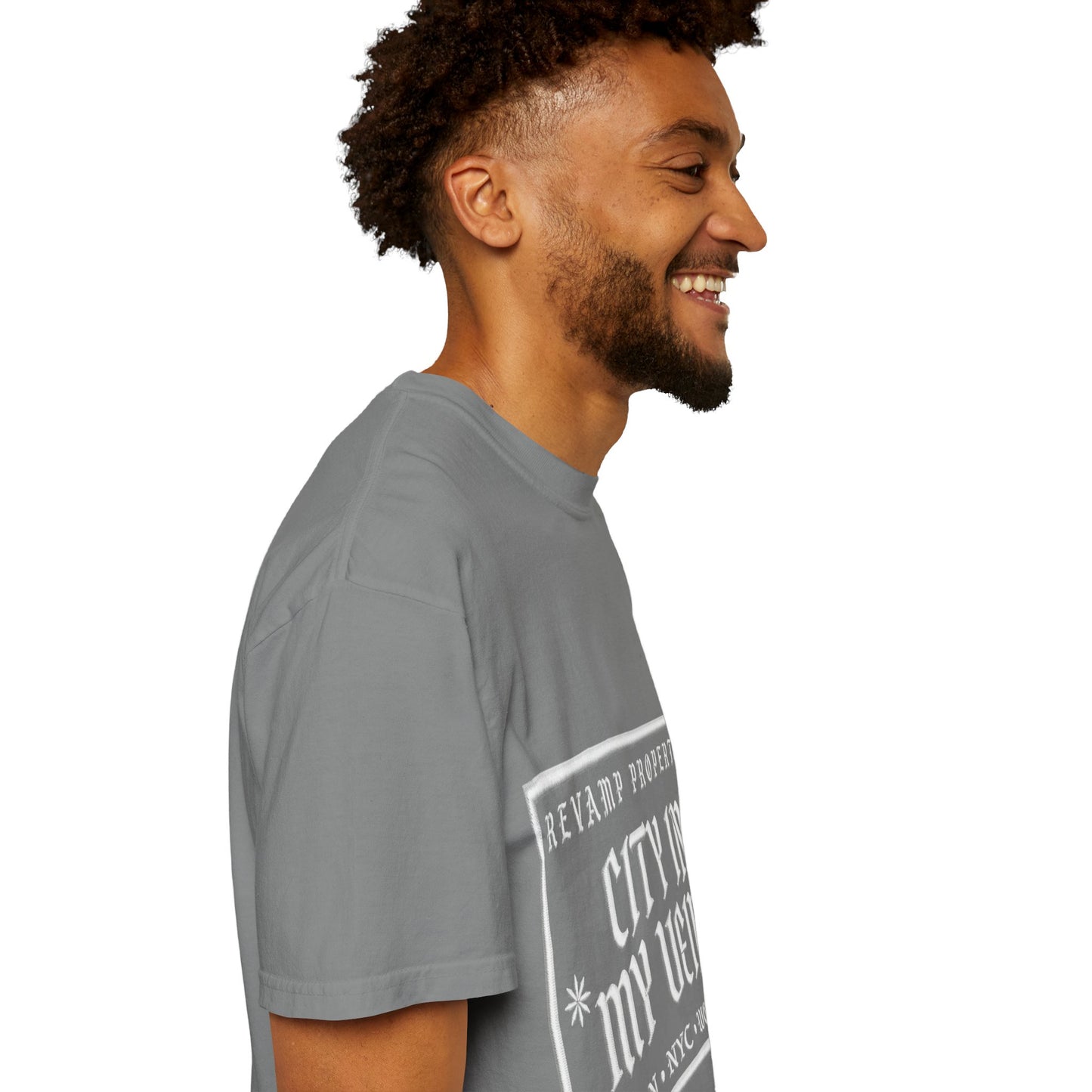 City In My Veins T‑Shirt — Vintage Cityscape Tee (Boston • NYC • Manchester)