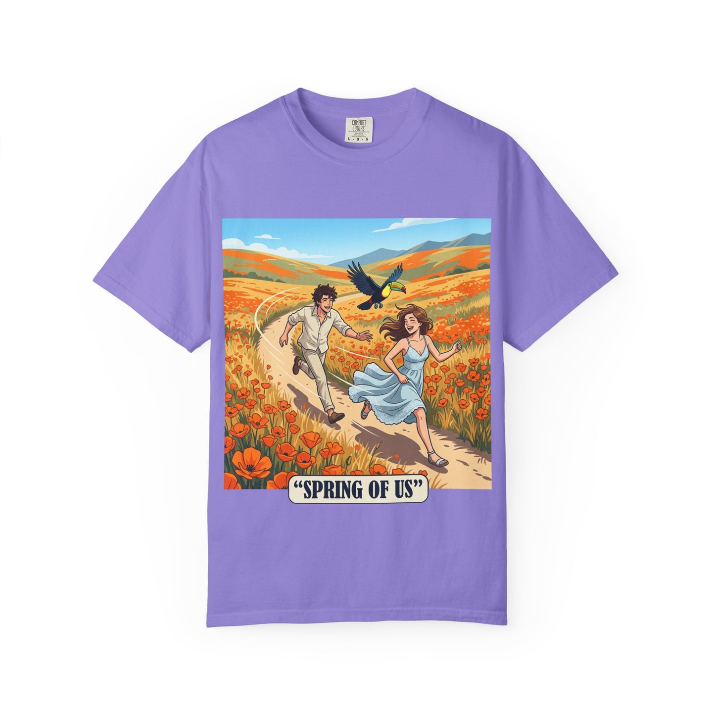 Spring of Us T-Shirt — Romantic Field Illustration Tee