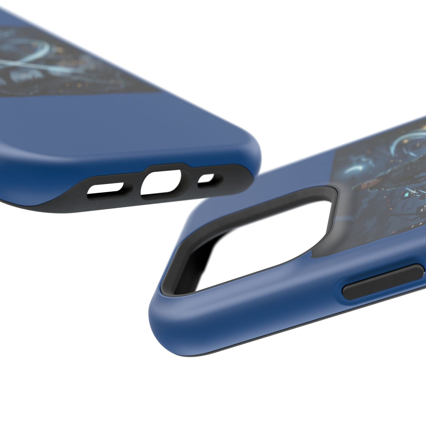 Magnetic Impact-Resistant Phone Case — Night Warrior Sci‑Fi Design