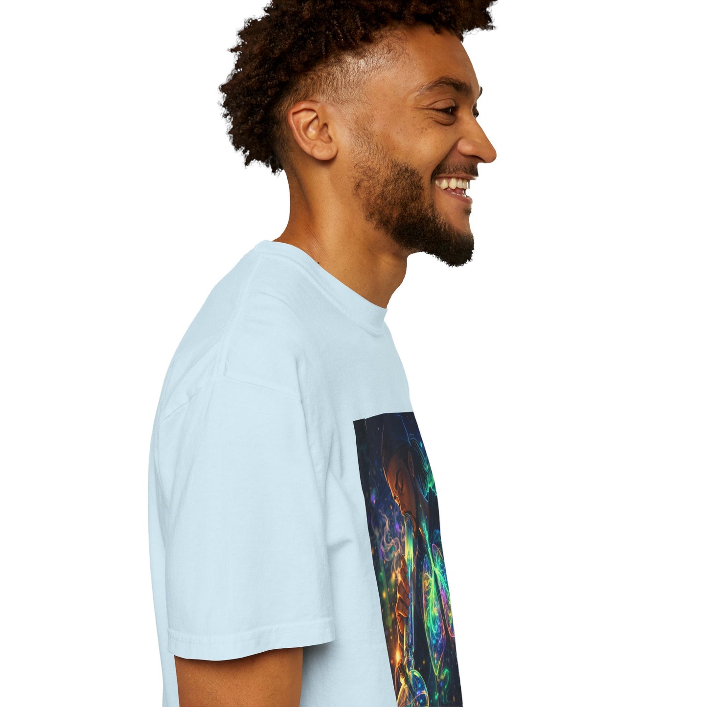 Cosmic Lungs T-Shirt — Neon Anatomical Art Tee