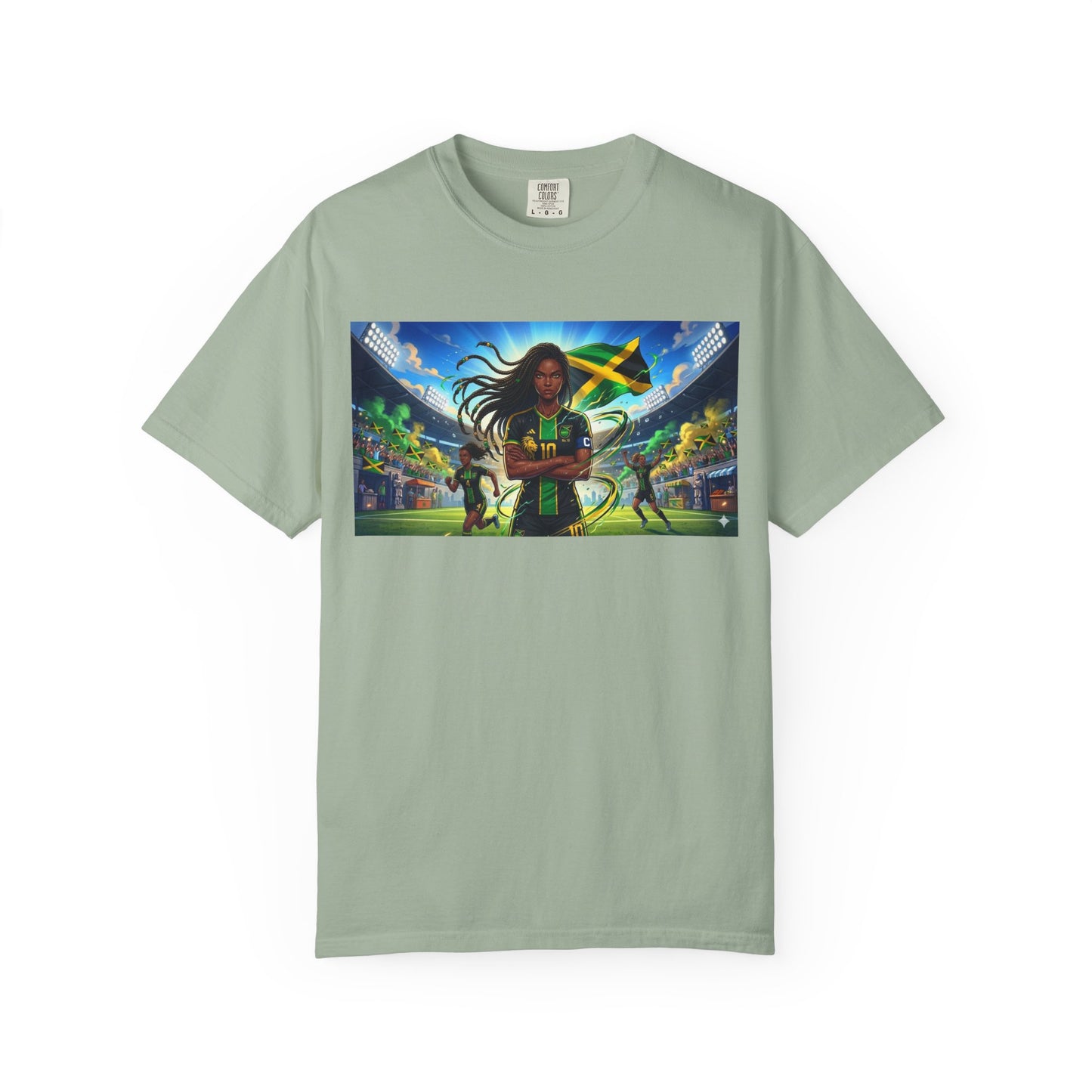 Jamaican Soccer Captain T-Shirt — Rasta Player Stadium Graphic Tee