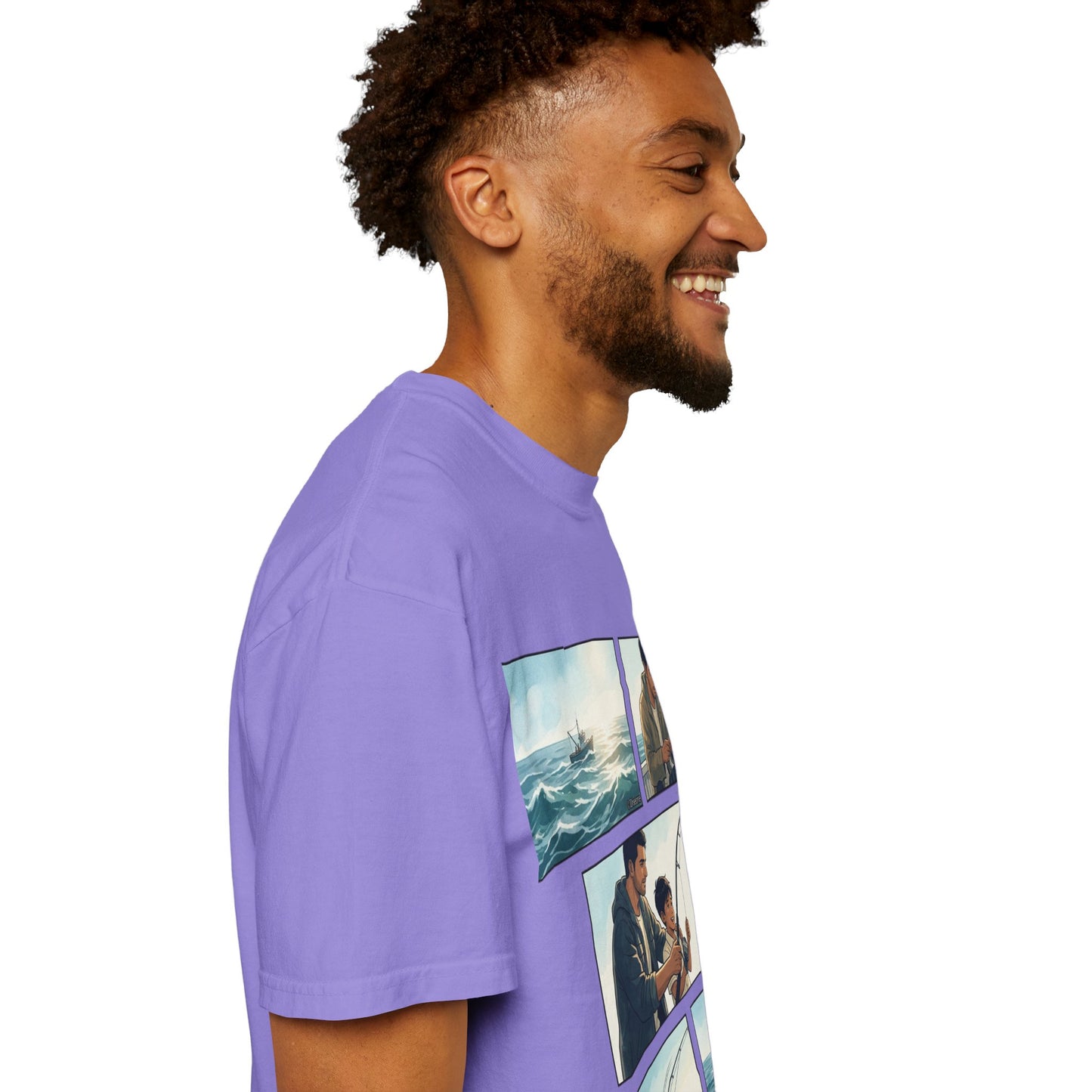 MORNING TIDES” (FATHER & SON EDITION) T-Shirt — Dad & Son Beach Fishing Graphic Tee