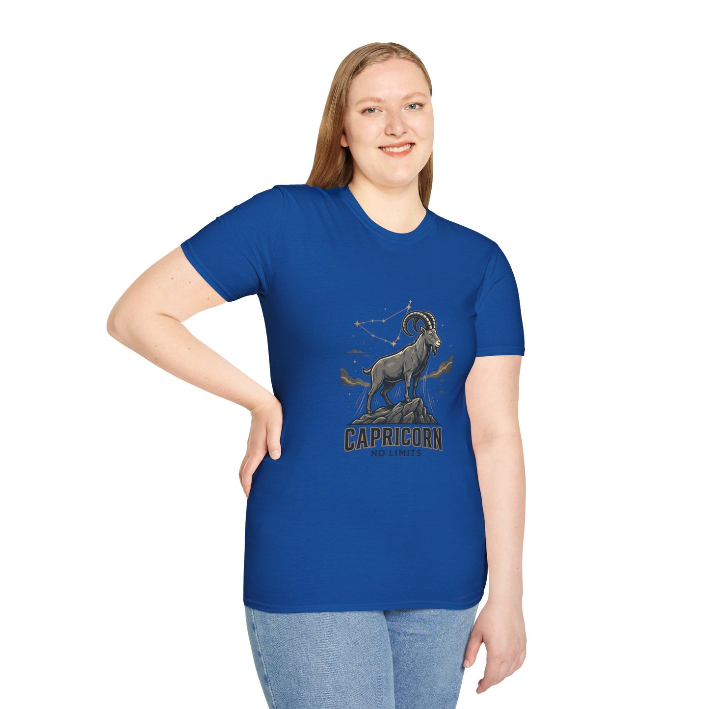 Capricorn 'No Limits' Zodiac T-Shirt — Goat Constellation Astrology Tee