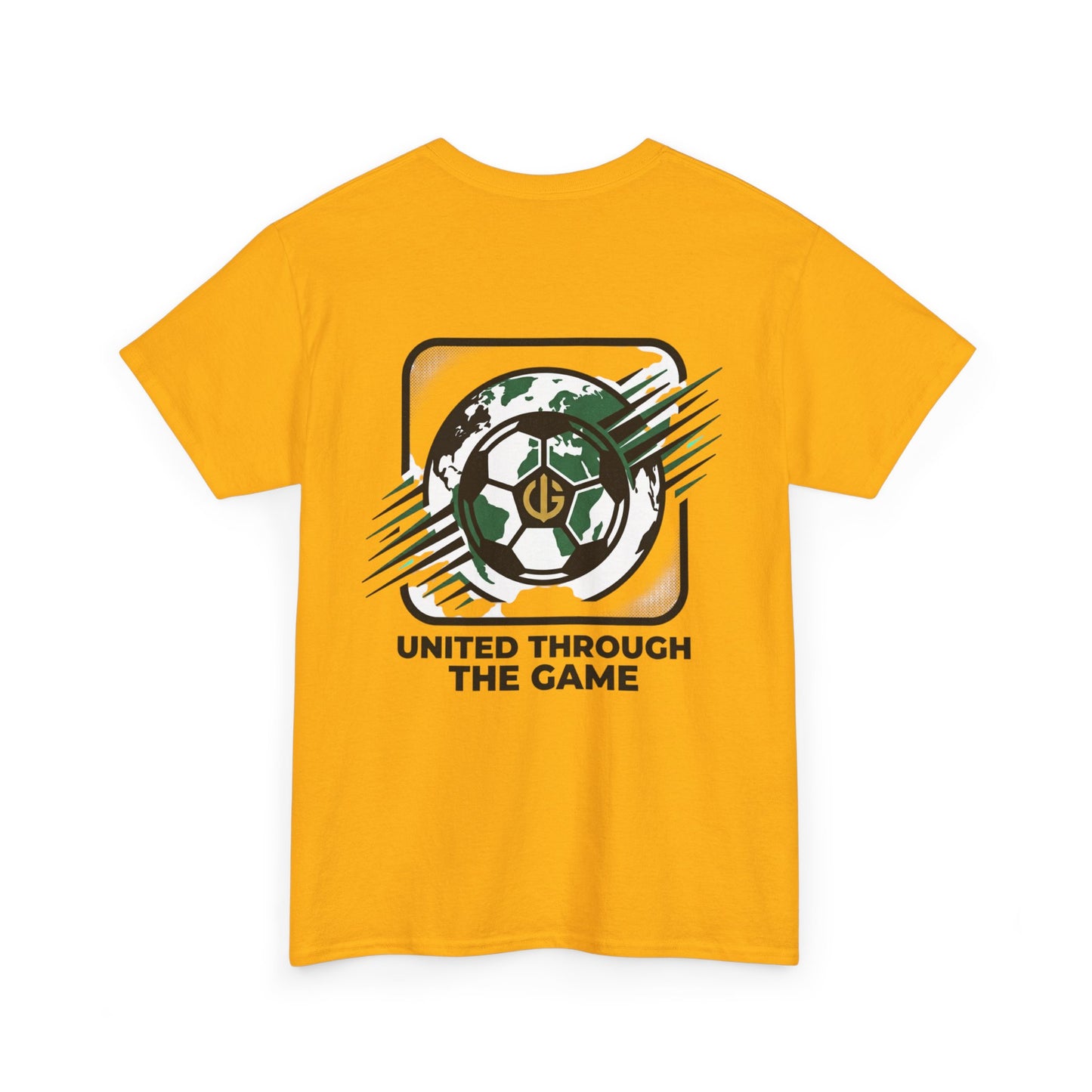 Soccer T-Shirt — "United Through the Game" Graphic Tee