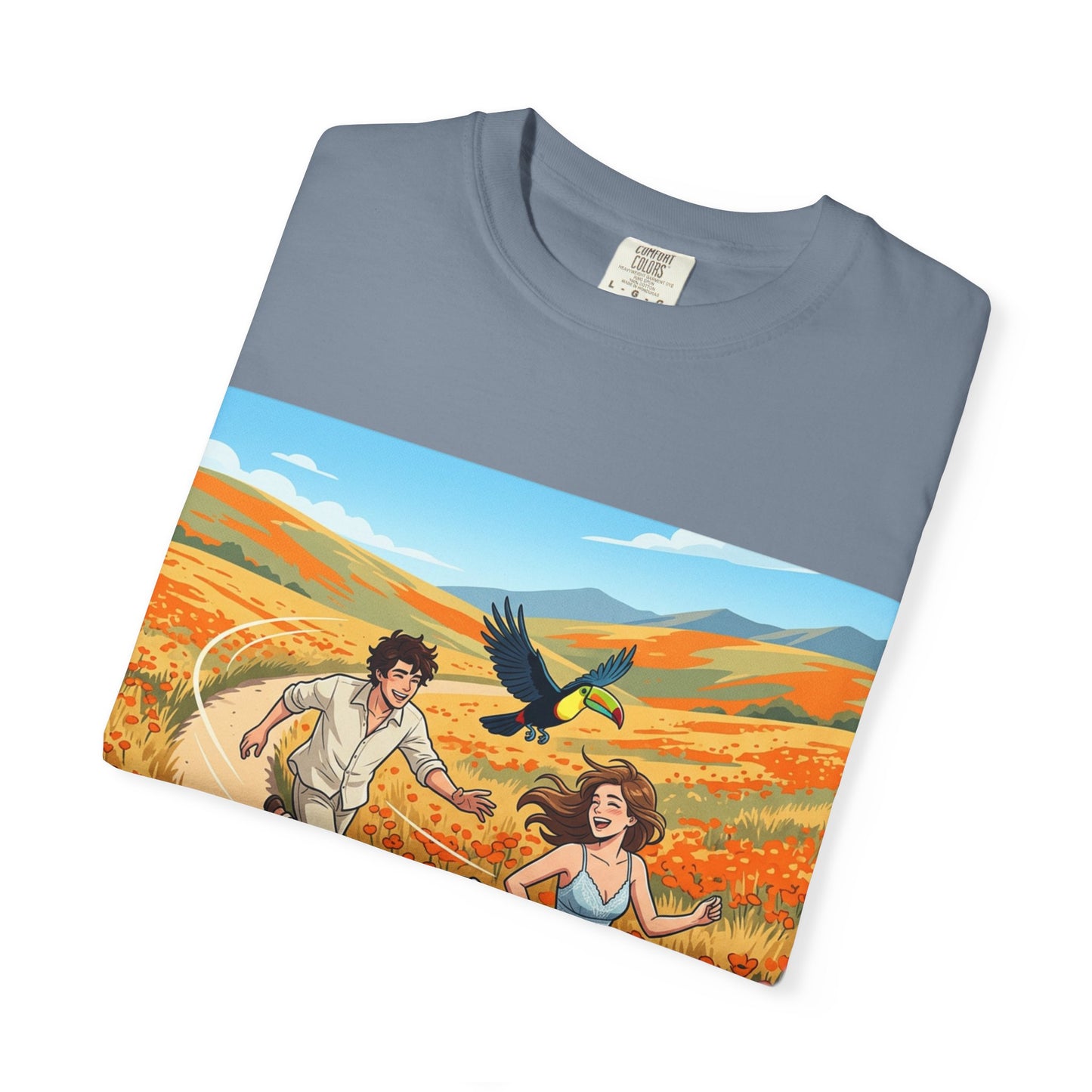Spring of Us T-Shirt — Romantic Field Illustration Tee