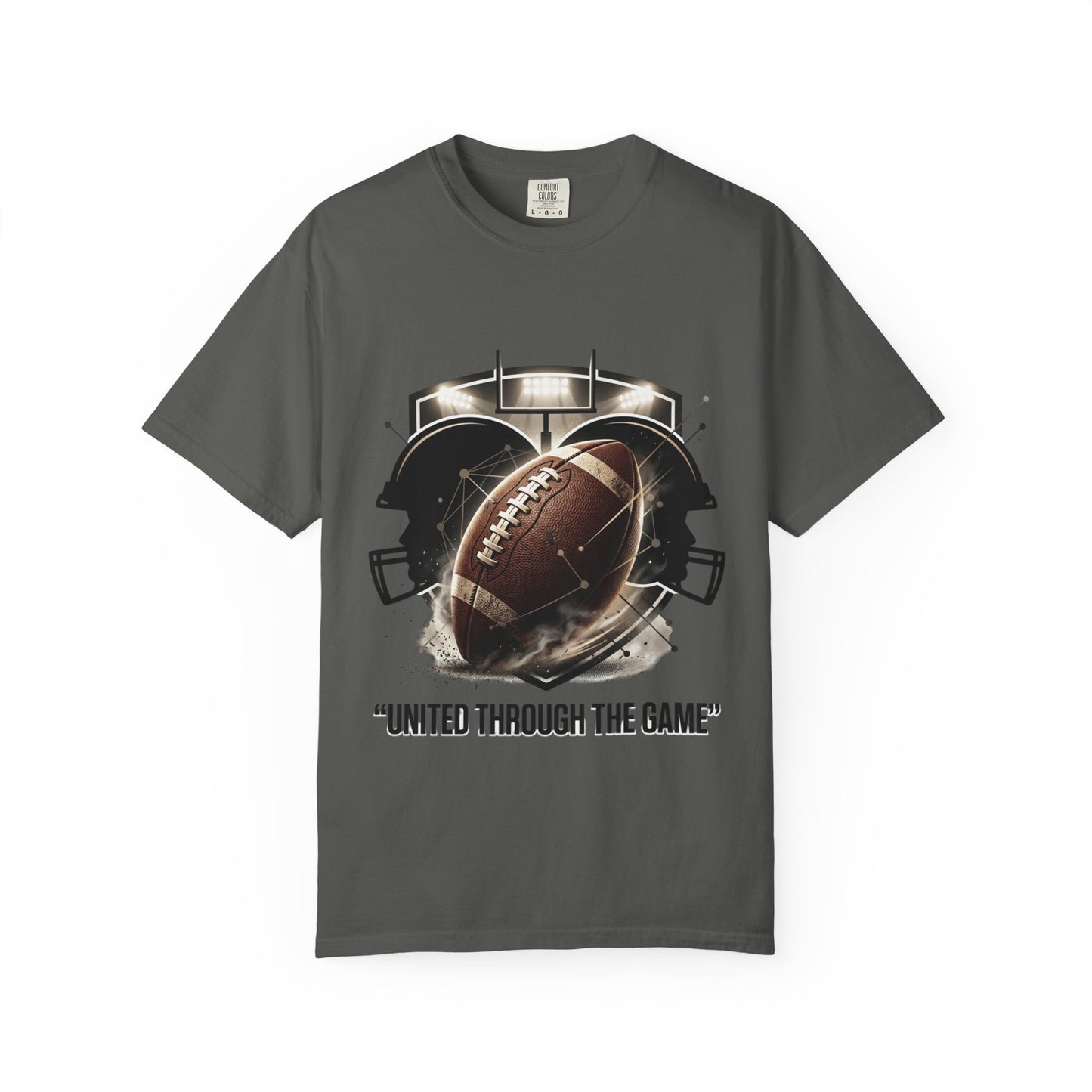 Football T-Shirt — "United Through the Game" Team Spirit Tee