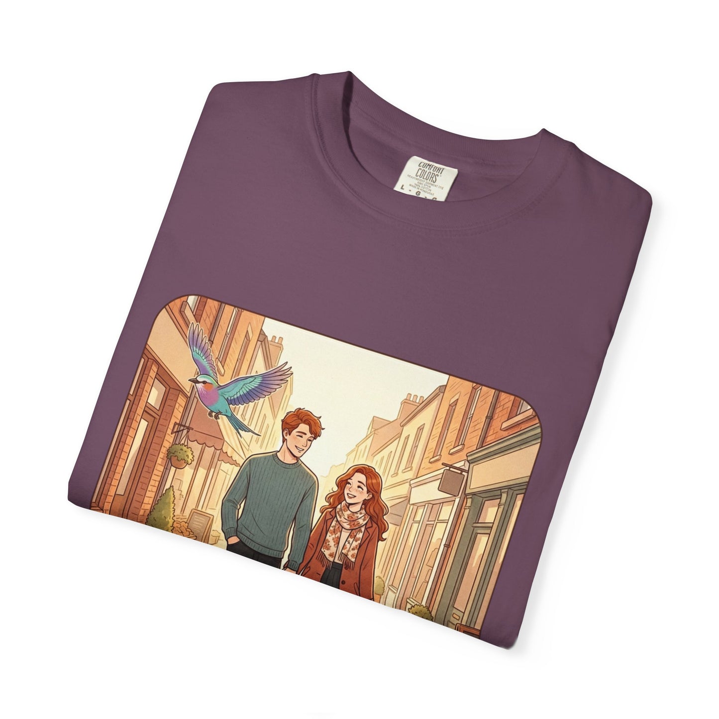 Romantic Stroll T-Shirt — “It’s the little moments” Couple Illustration Tee