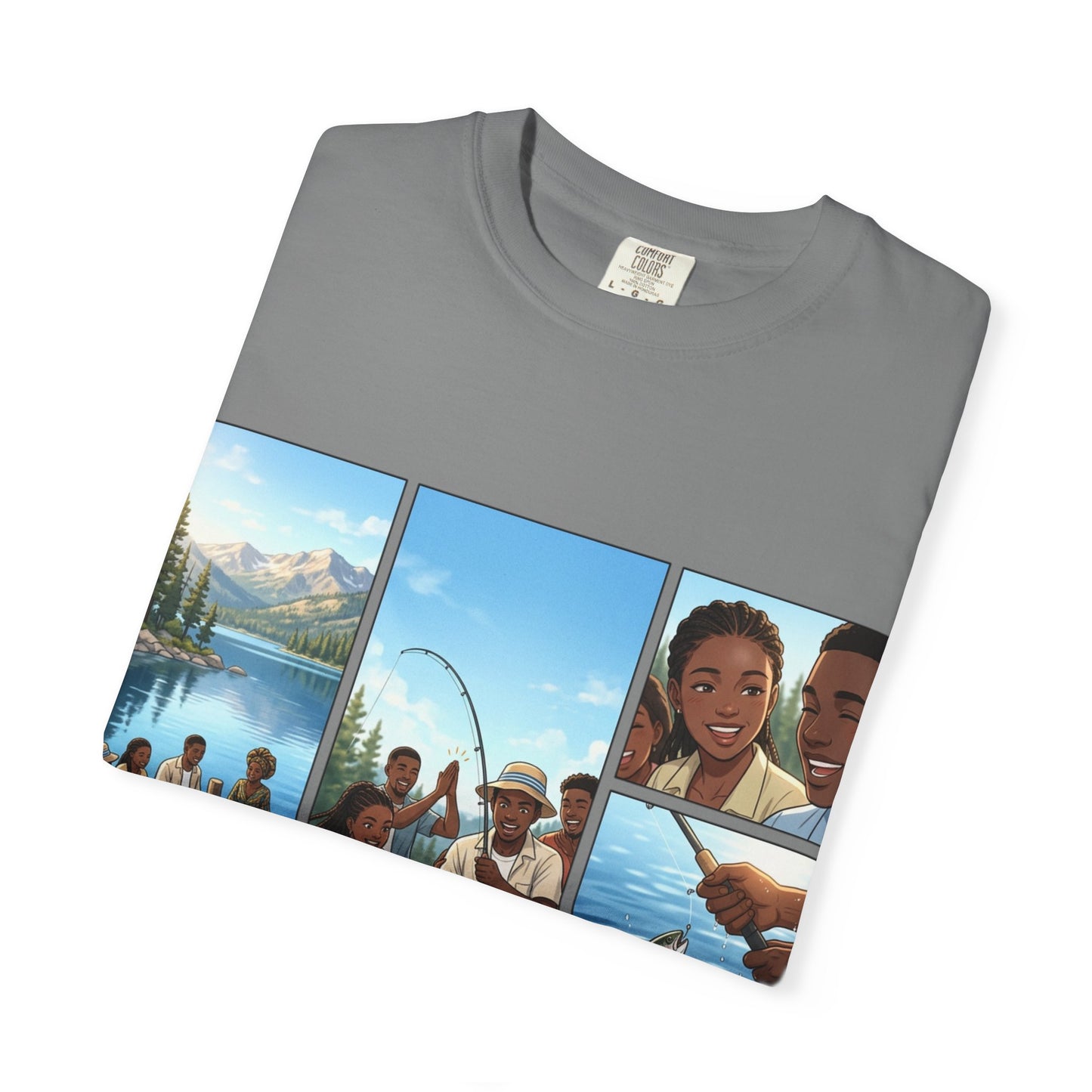 ake Tahoe Fishing Moments T-Shirt — Retro Outdoors Fishing Graphic Tee