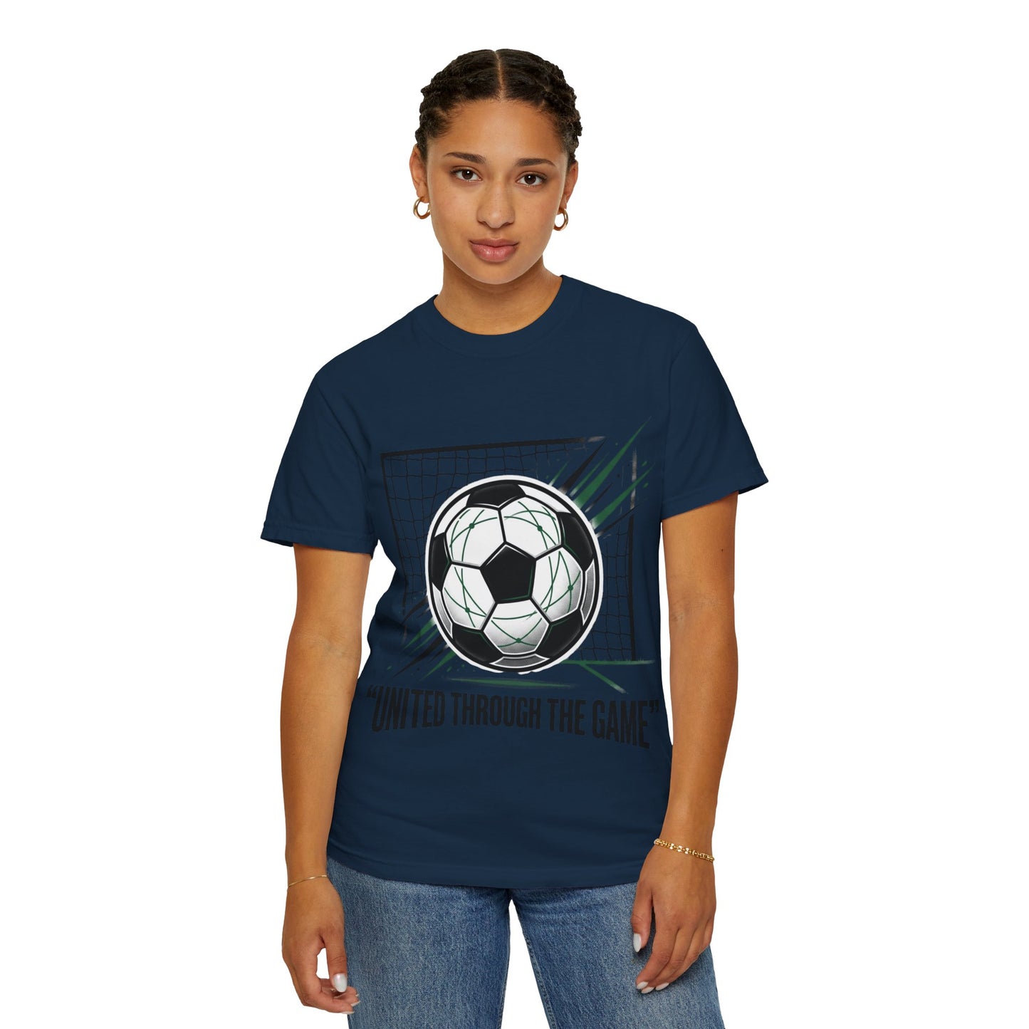 Soccer Graphic T-Shirt — "United Through The Game"