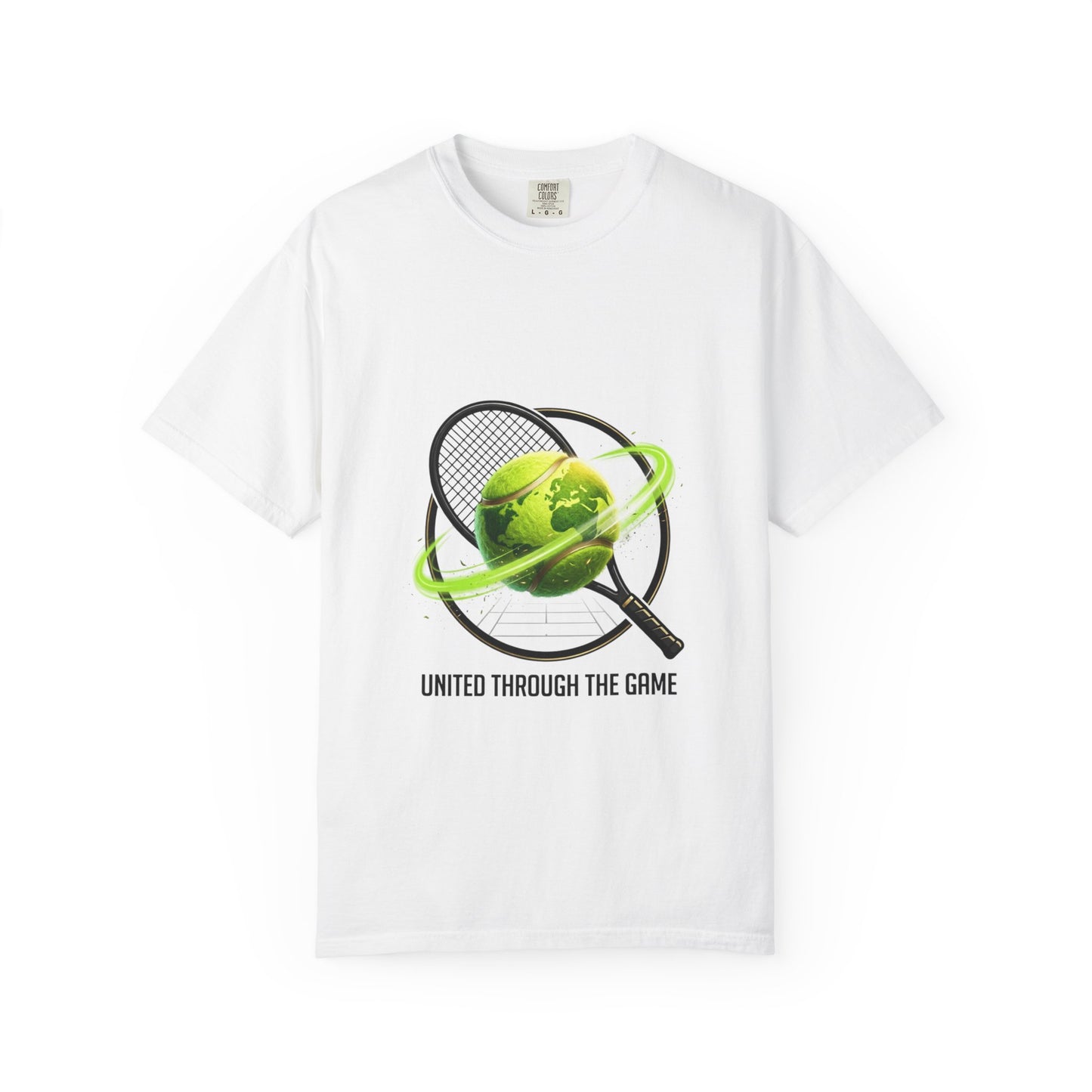 Tennis Globe T‑Shirt — "United Through the Game" Sports Tee