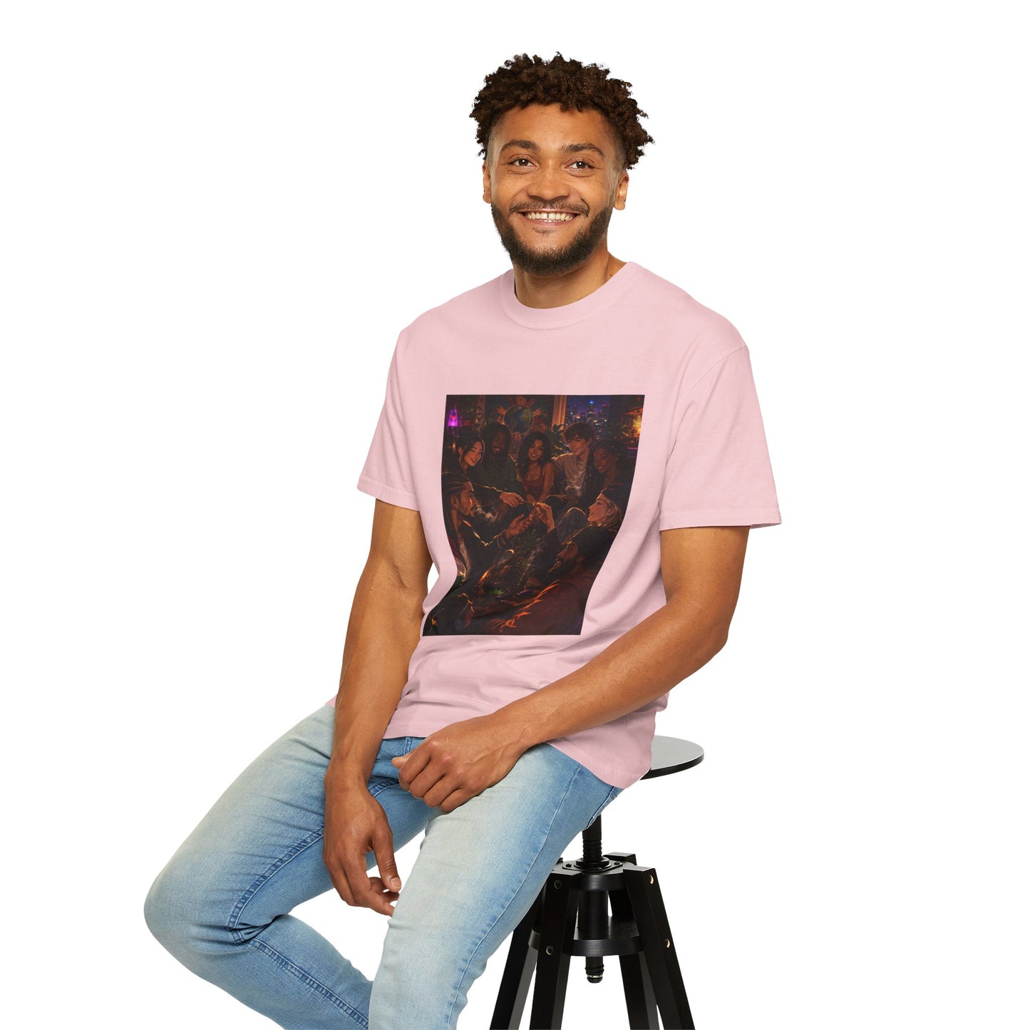 OUR MEMORIES - Vintage Night Party Scene T-Shirt