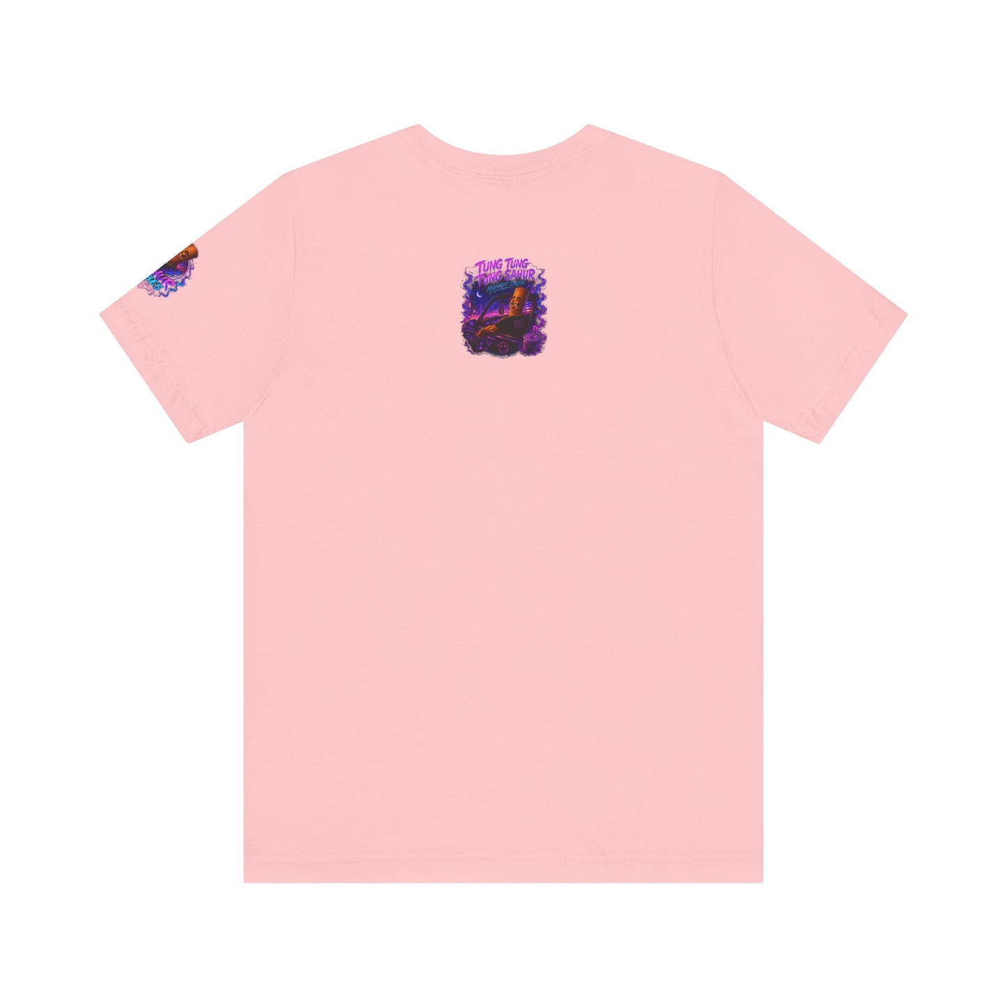 Tung Tung Tung Sahur Who Ride Like Us T-Shirt — Night Cruise Vaporwave Graphic Tee