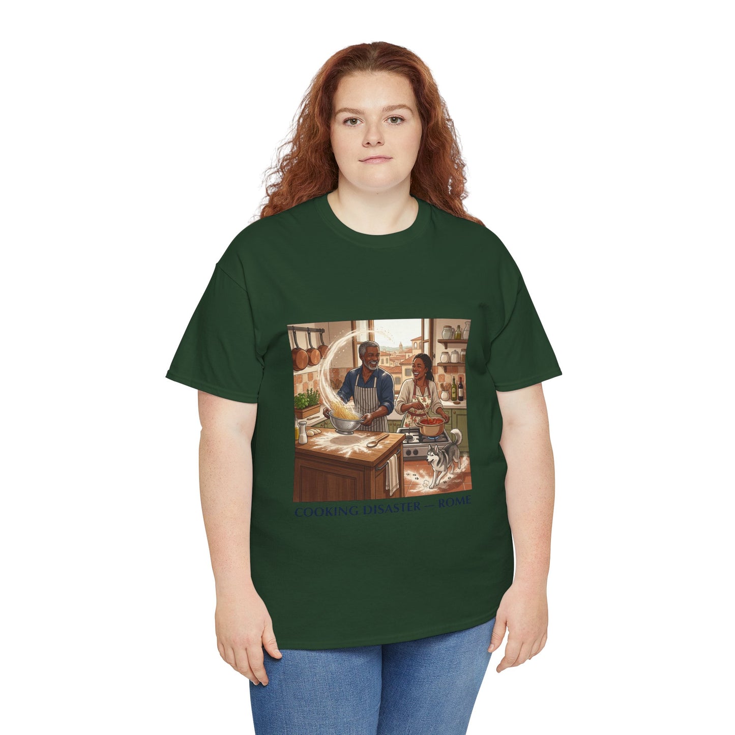 T-Shirt — 'Cooking Disaster — Rome' Illustrated Cooking Tee
