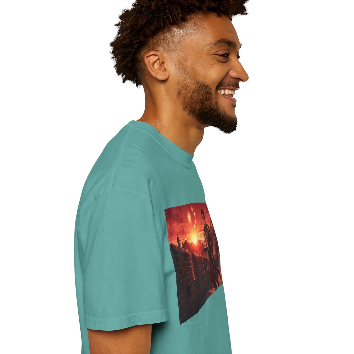 Scout Regiment Sunset T-Shirt — Anime Military Wall Scene