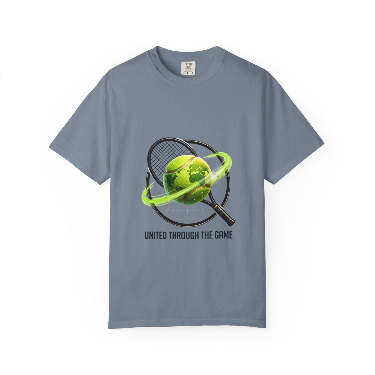 Tennis Globe T‑Shirt — "United Through the Game" Sports Tee