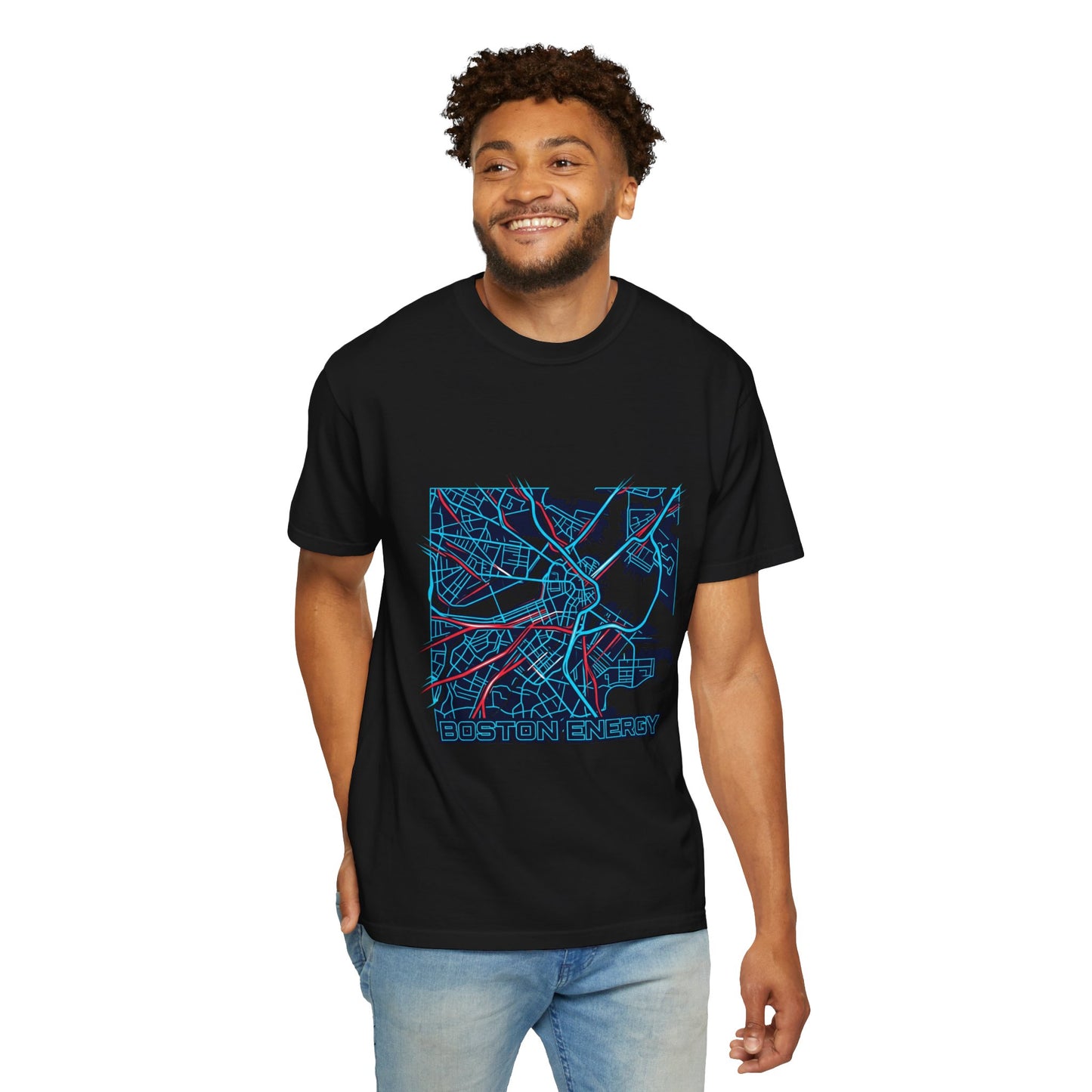 Boston Energy Map T-Shirt — City Map Graphic Tee