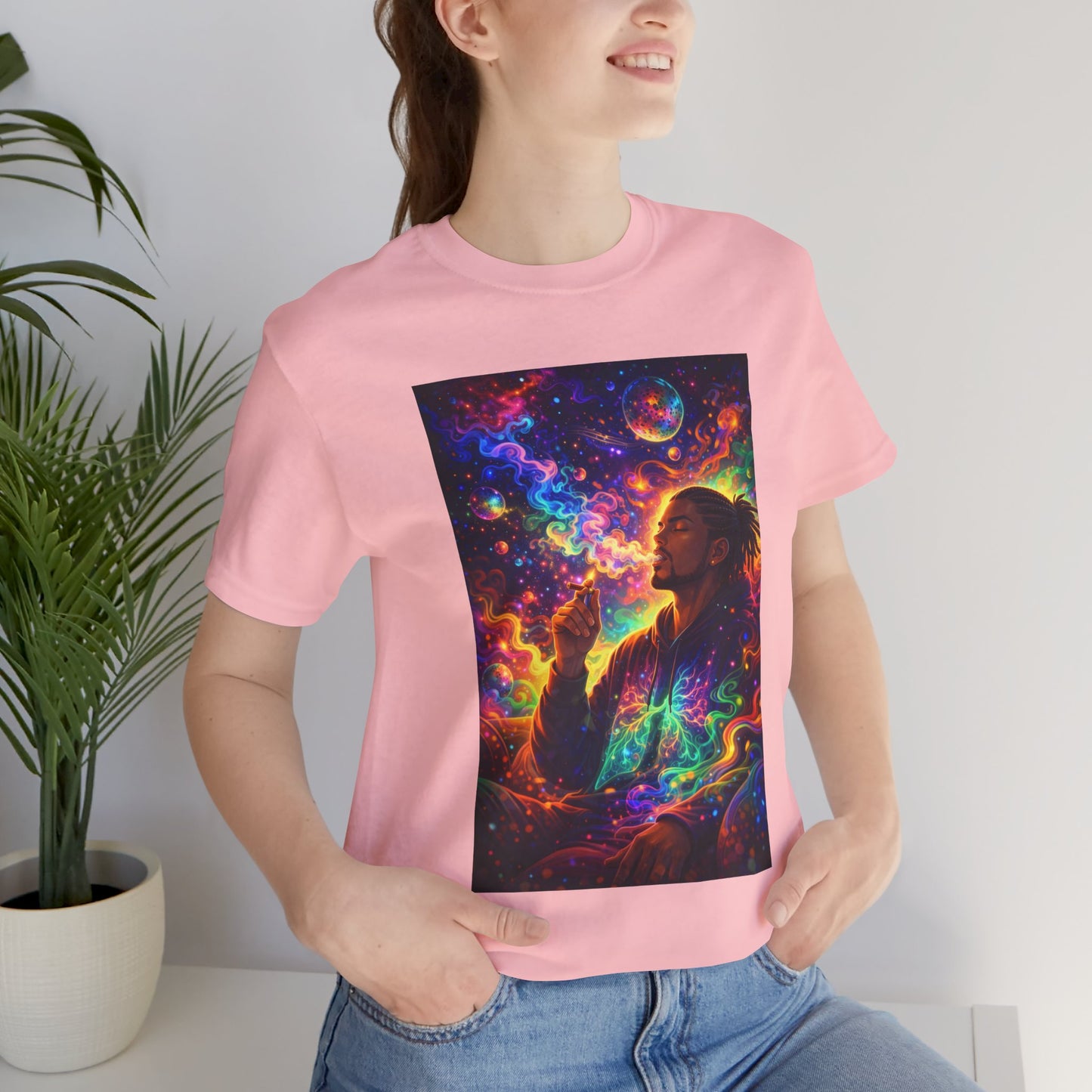 Psychedelic Session T-Shirt — Cosmic Portrait Graphic Tee