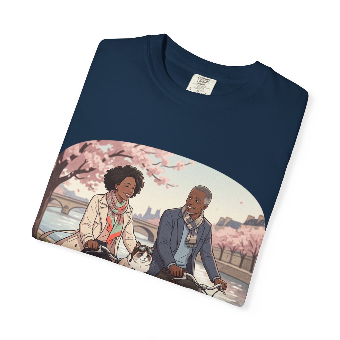 Couples Cherry Blossom Bike Ride T-Shirt