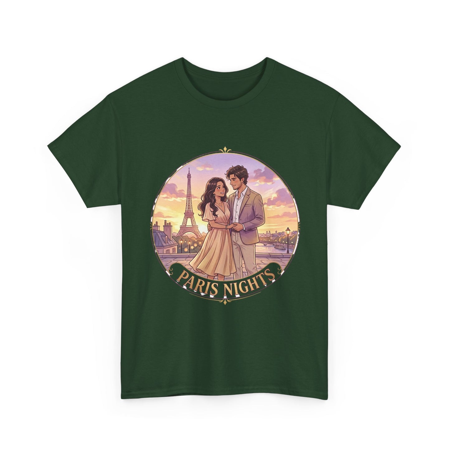 Paris Nights T-Shirt — Romantic Eiffel Tower Couple Tee