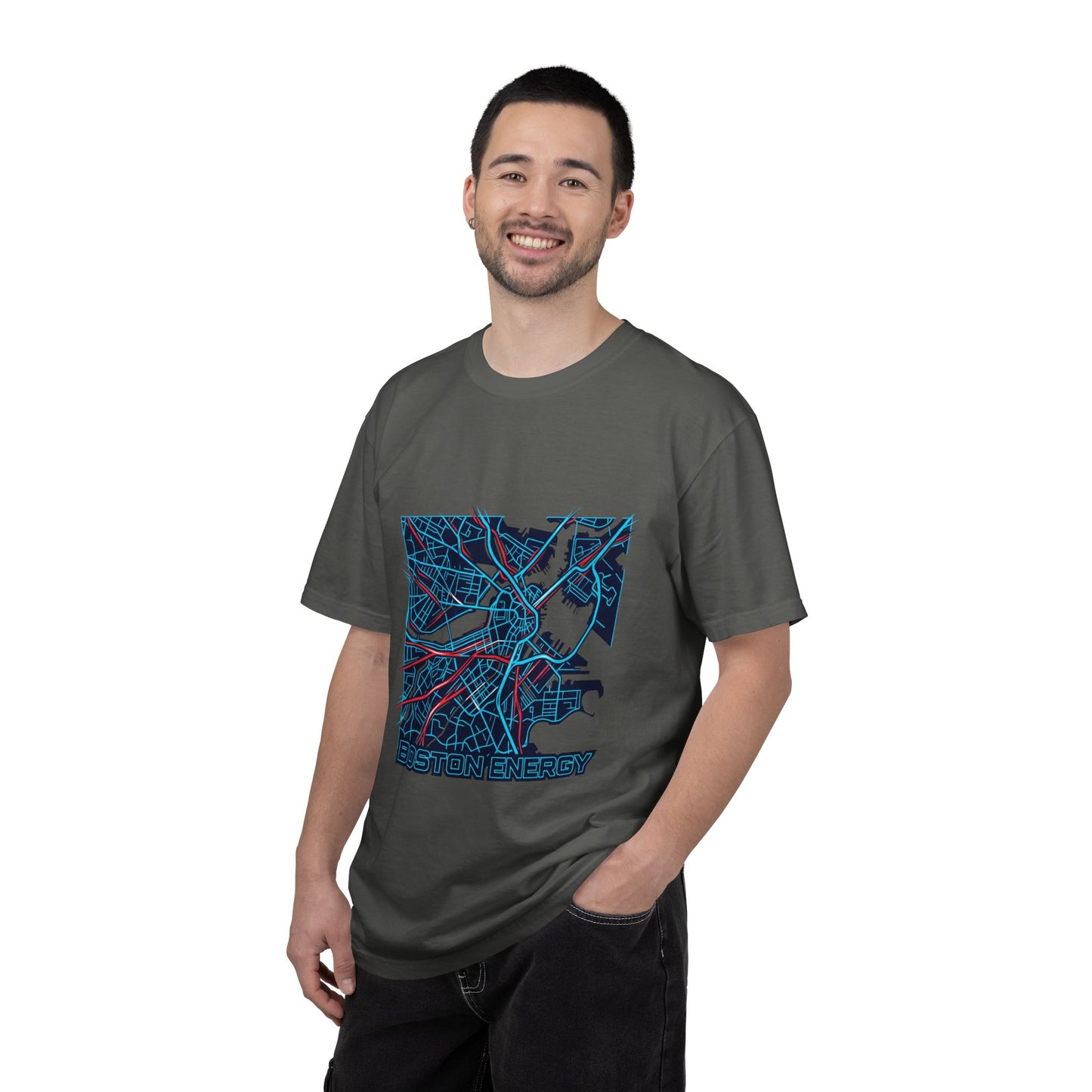Boston Energy Map T-Shirt — City Map Graphic Tee