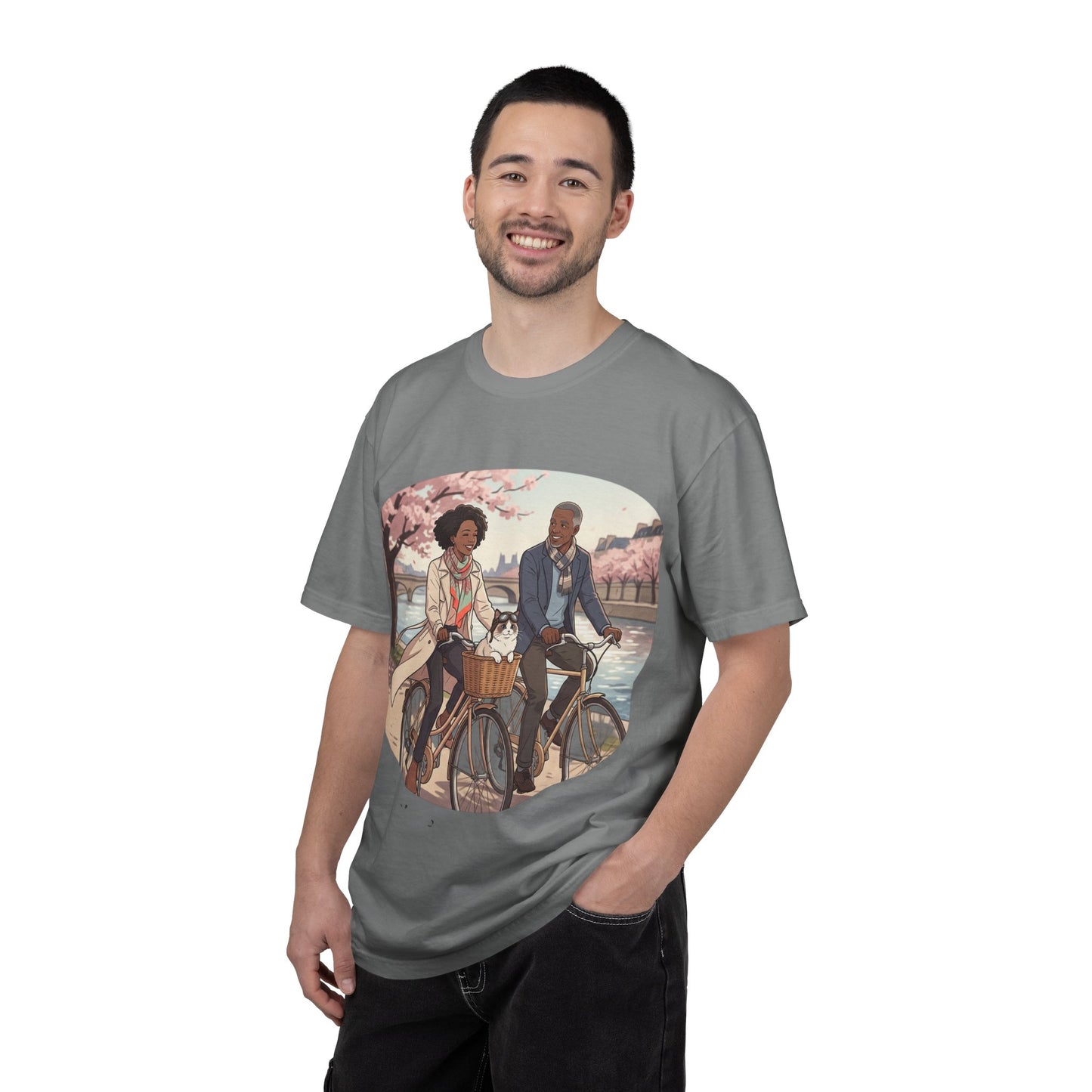 Couples Cherry Blossom Bike Ride T-Shirt