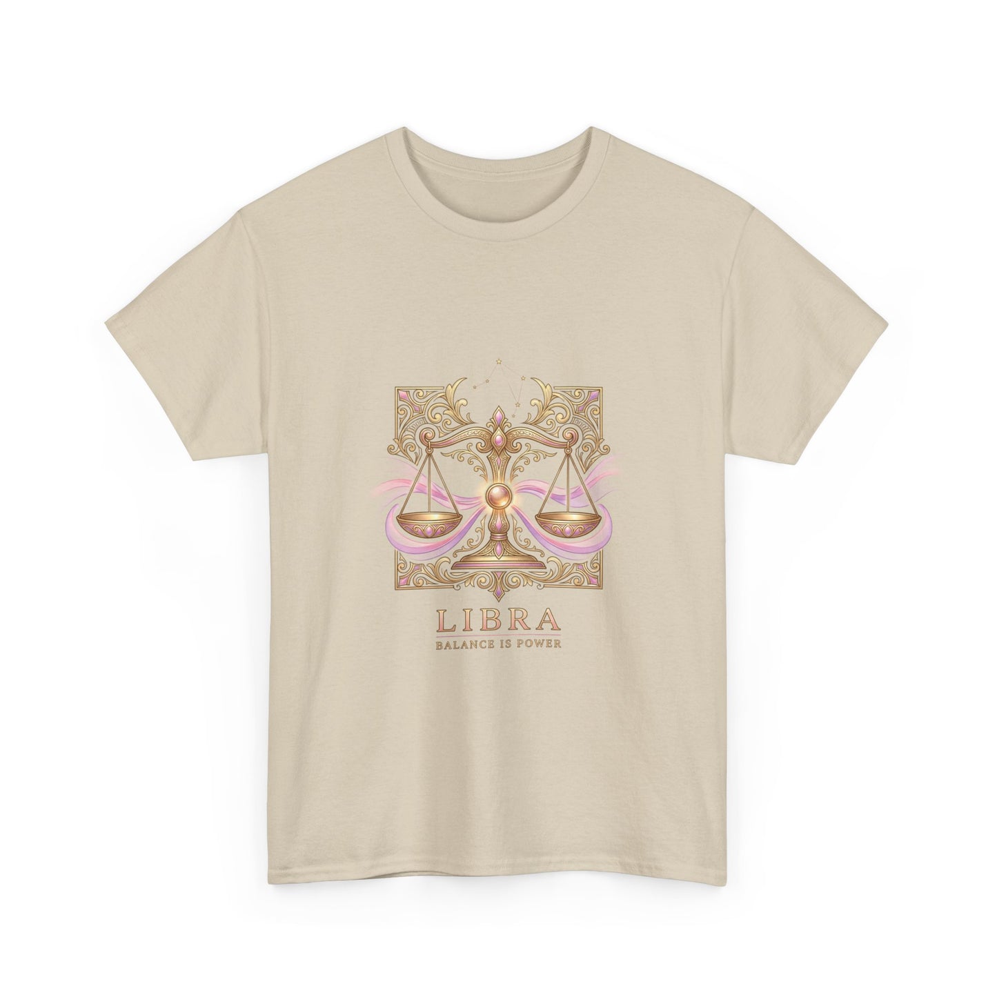 Libra Scales T‑Shirt — Zodiac Balance Is Power Tee