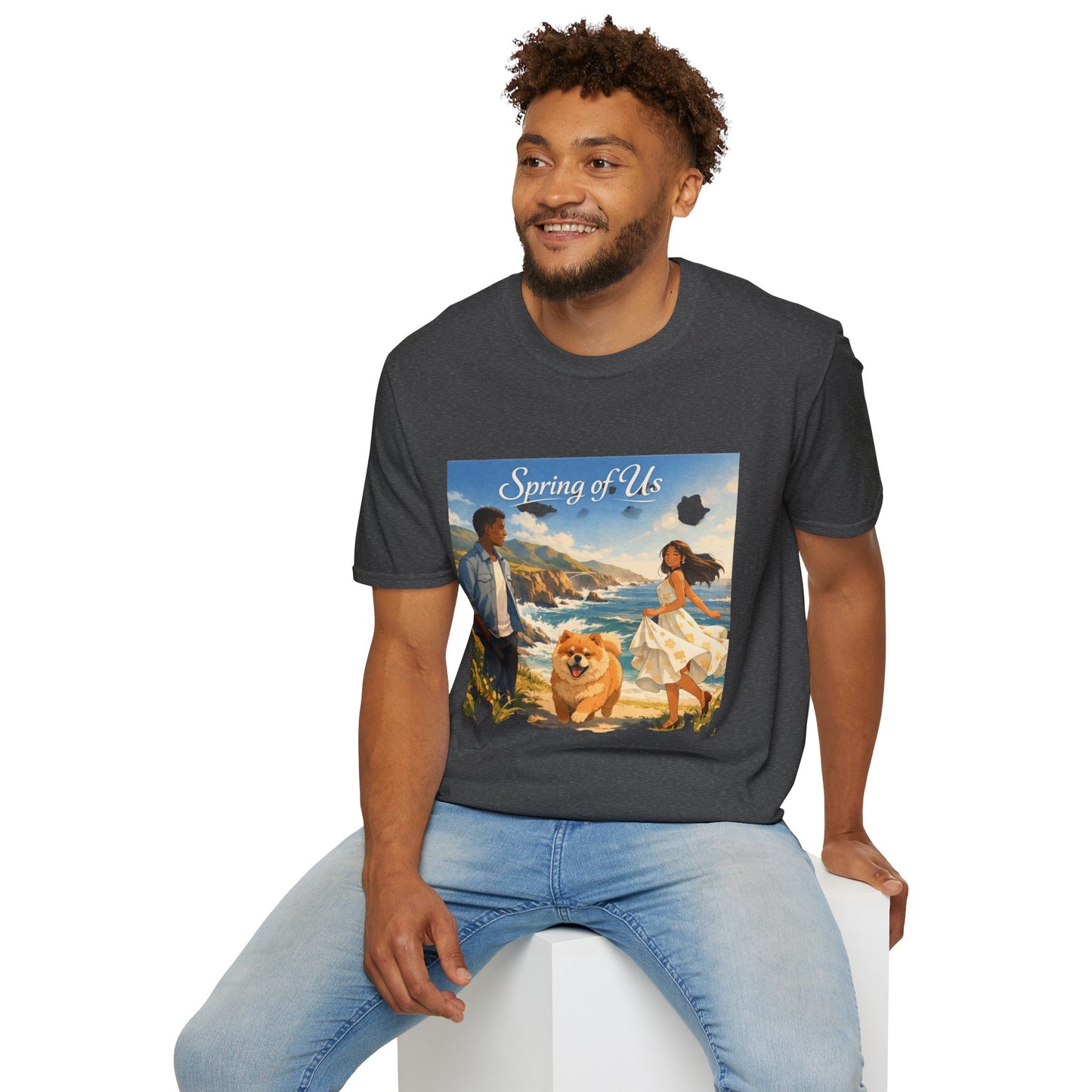 Spring of Us T-Shirt — Romantic Coastal Illustration Tee