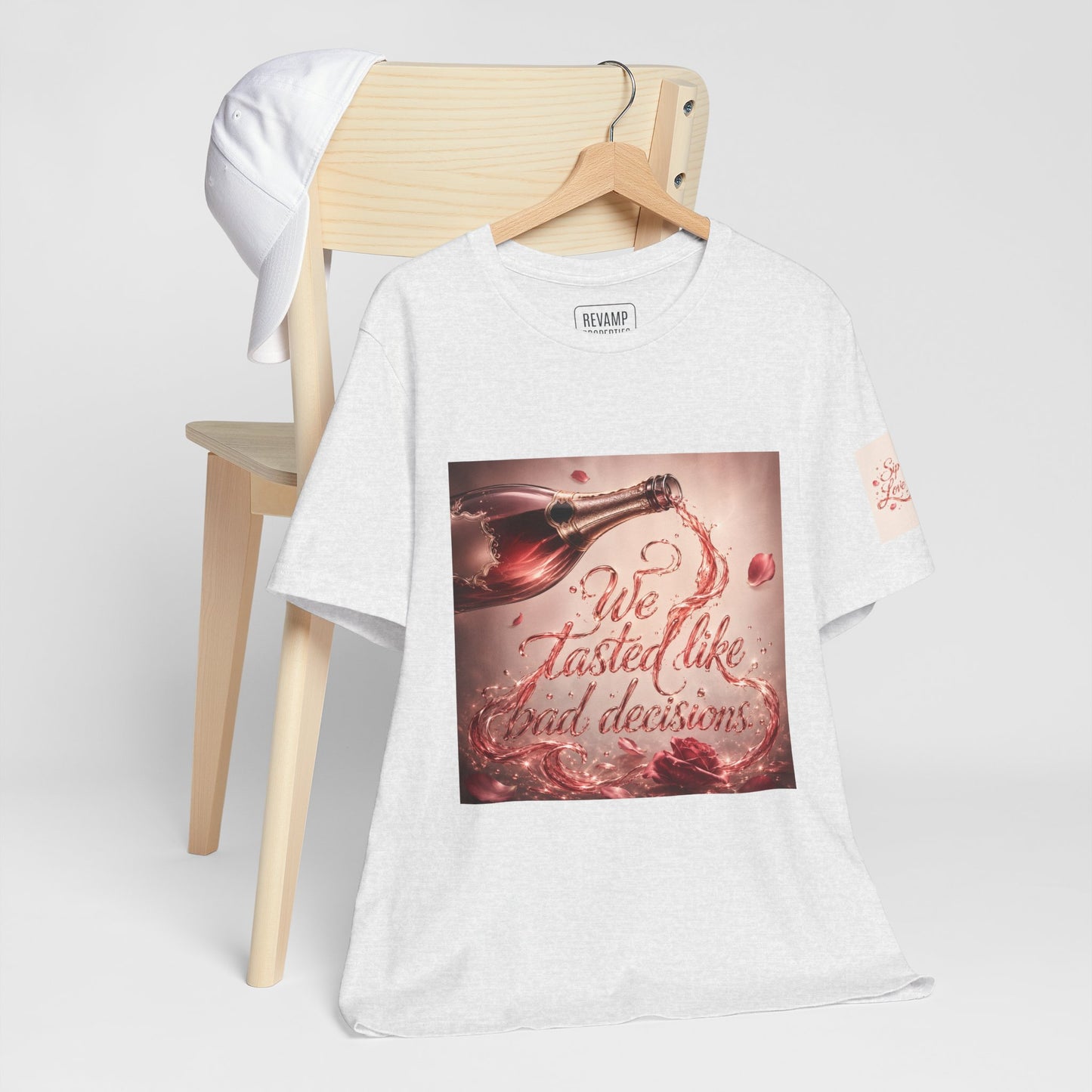 We Tasted Like Bad Decisions T shirt - Pink Champagne Pleasure Graphic Tee
