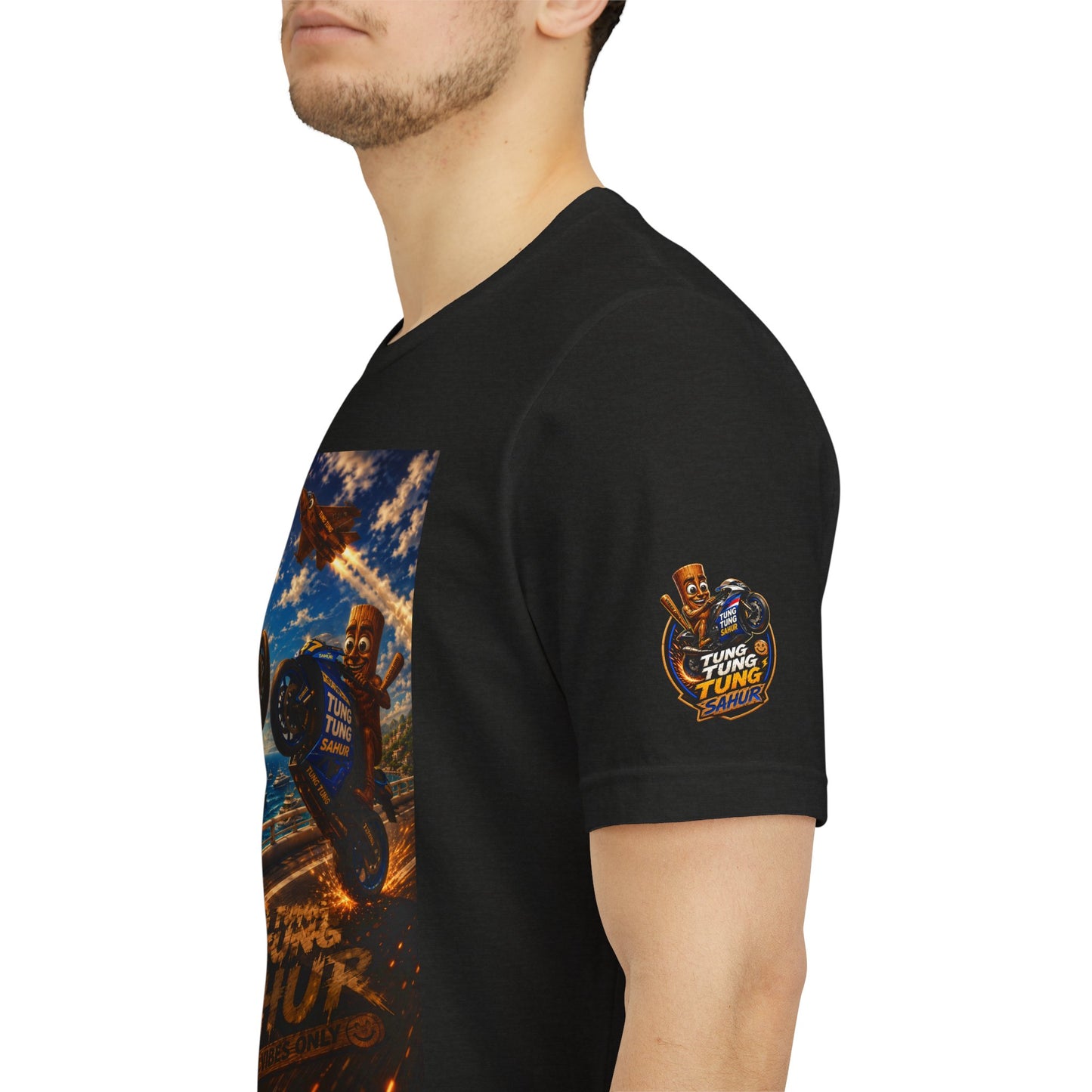 Motorcycle Stunt Tee — Sahara Riders Graphic T-Shirt