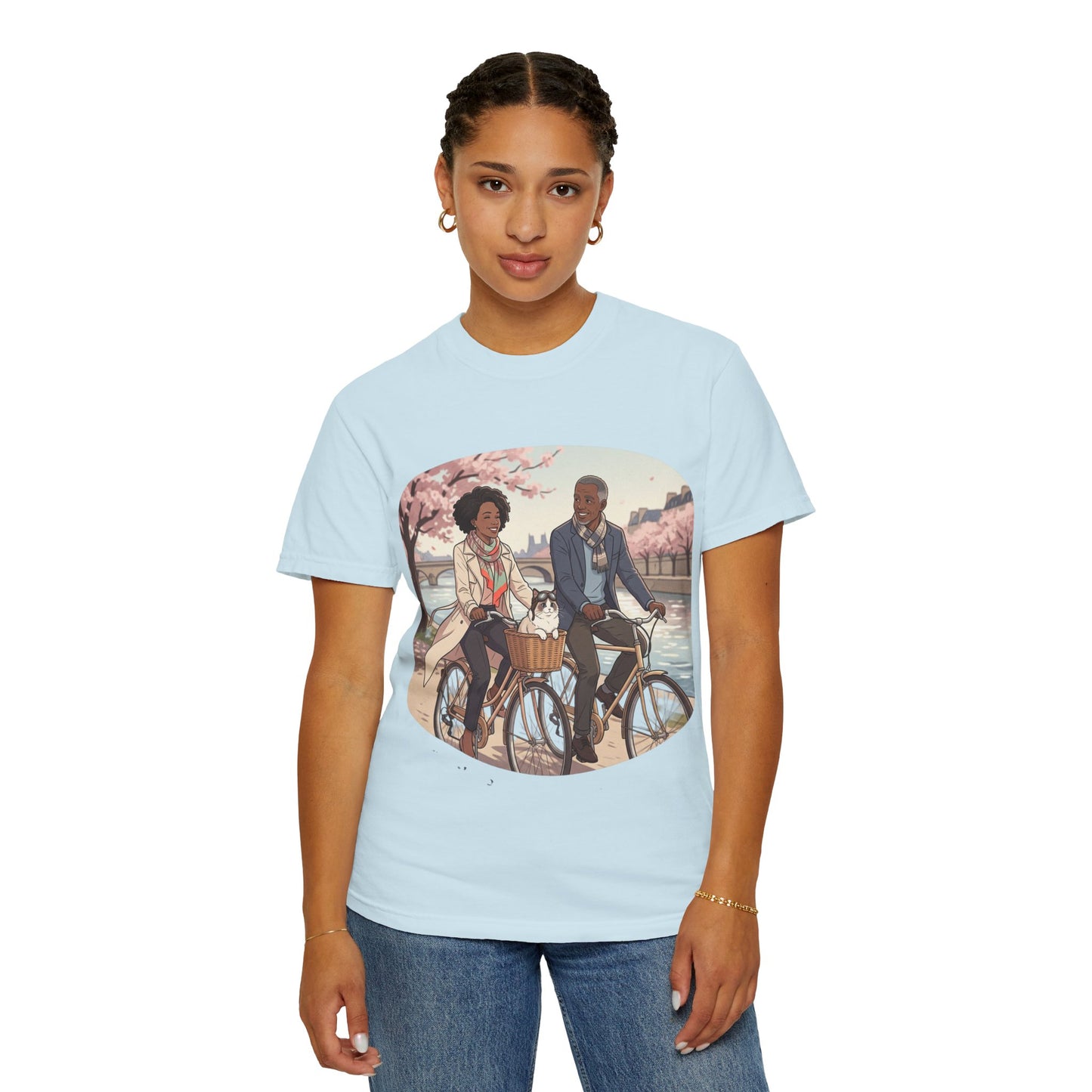 Couples Cherry Blossom Bike Ride T-Shirt