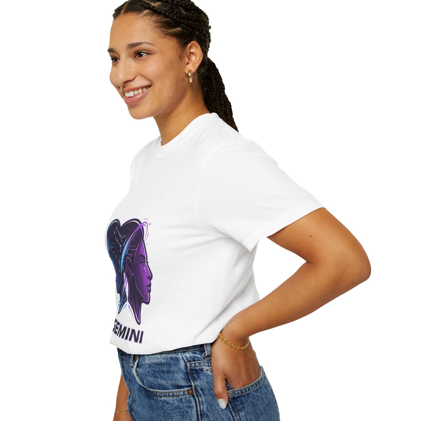 Gemini Zodiac T‑Shirt — Dual Faces Astrology Tee