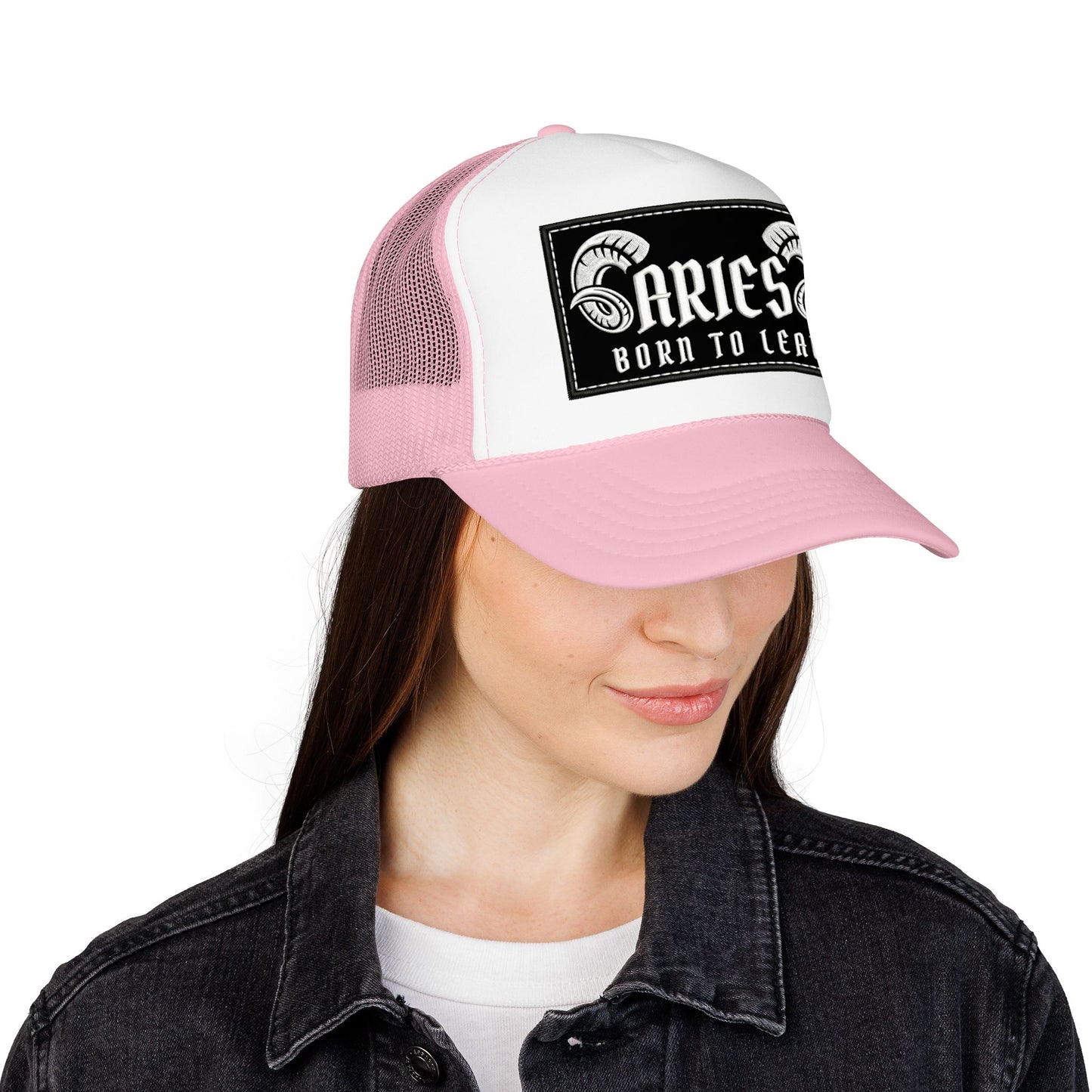 Trucker Hat - Aries 'Born to Lead' Zodiac Cap