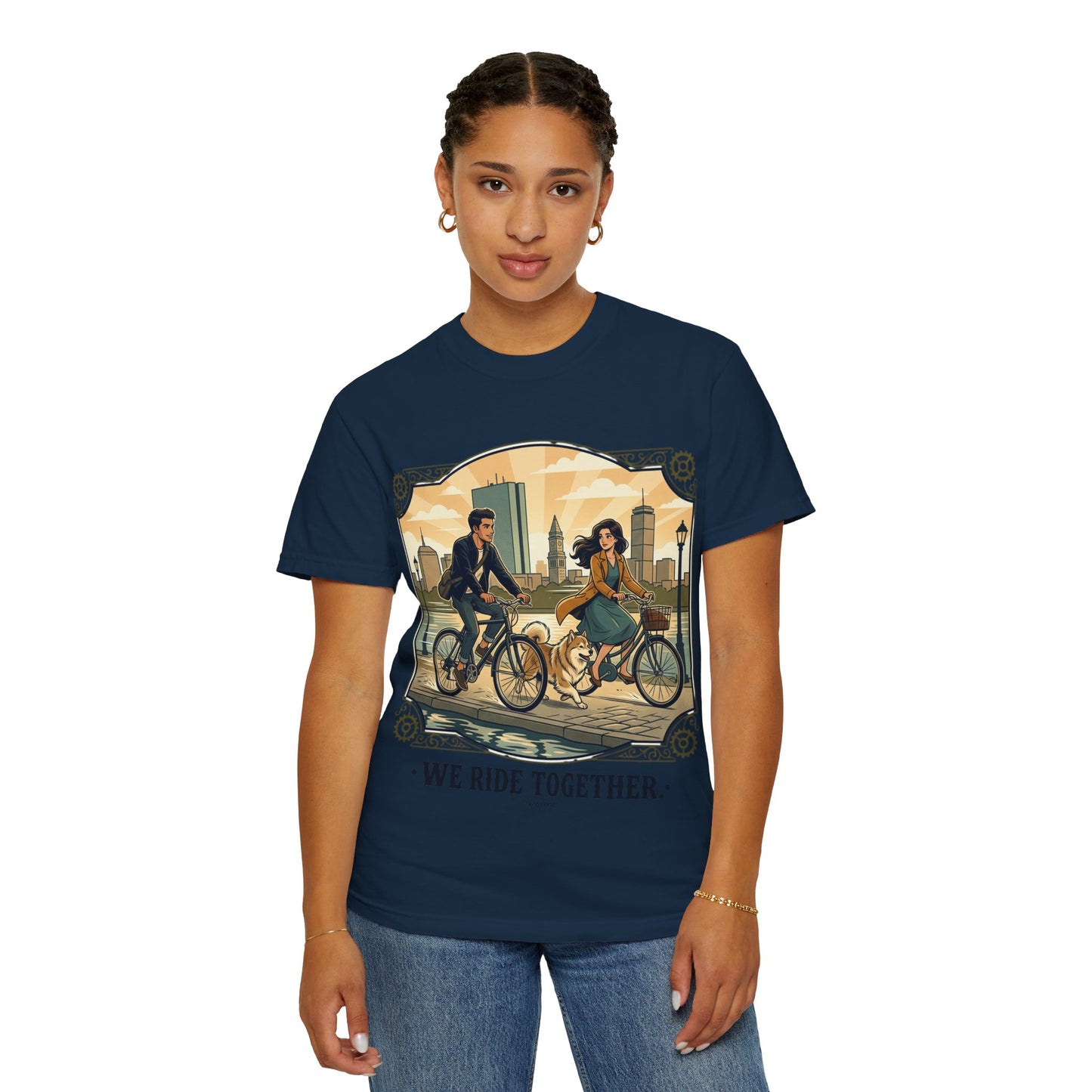 We Ride Together Bicycle Couple T-Shirt