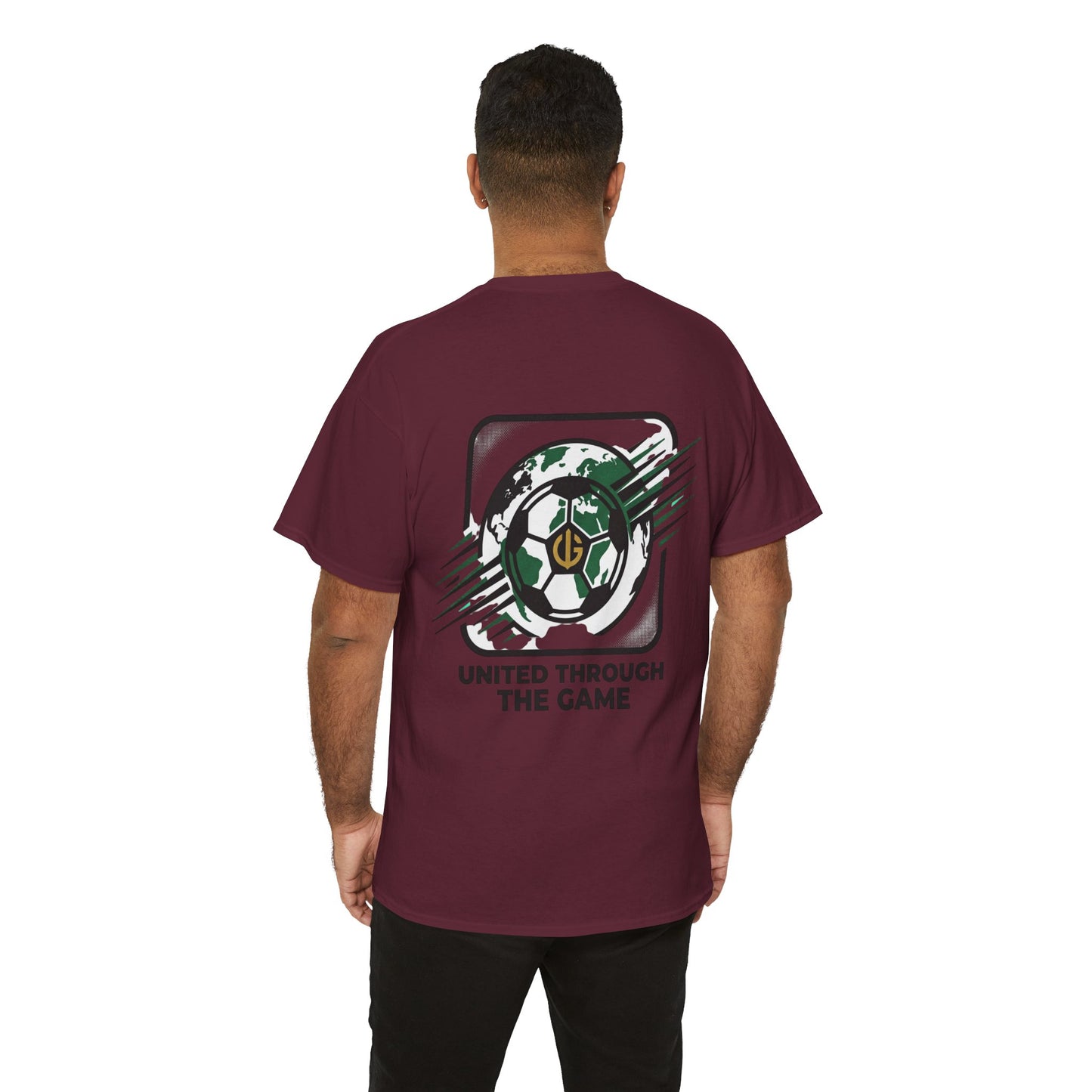 Soccer T-Shirt — "United Through the Game" Graphic Tee