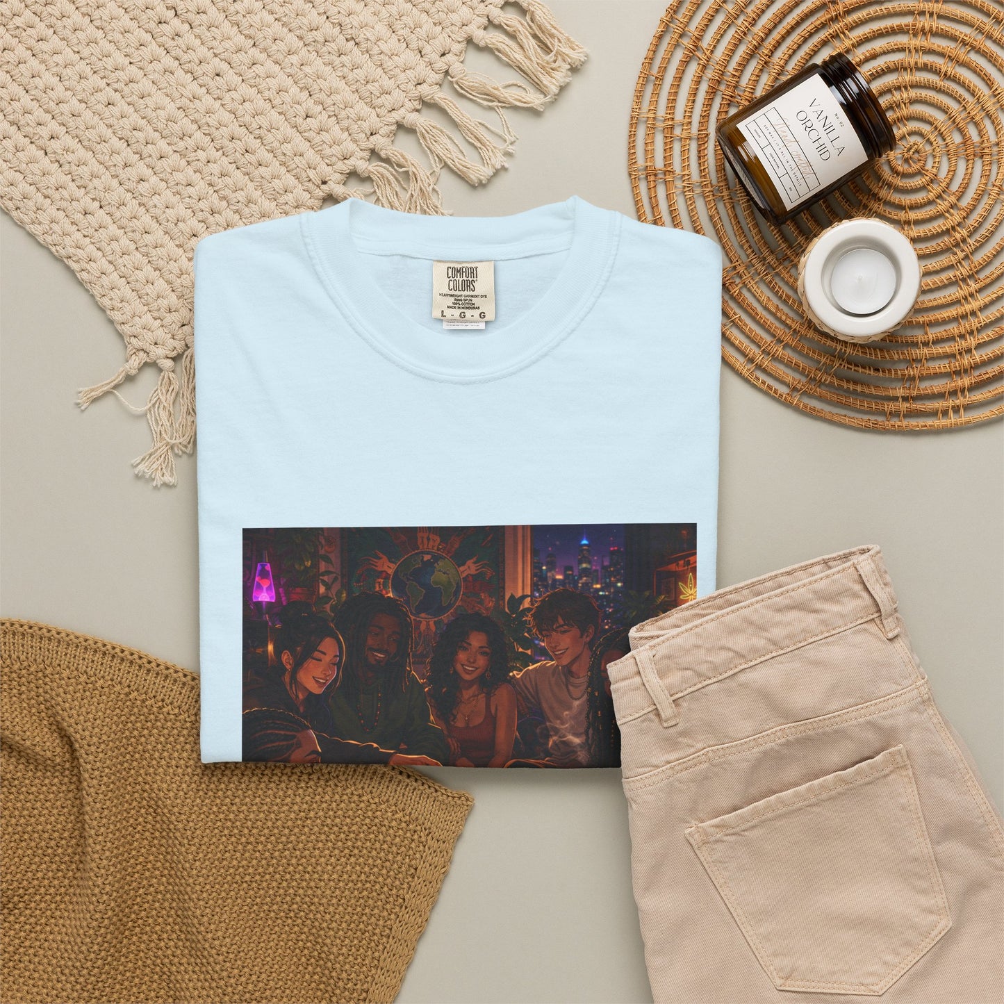 OUR MEMORIES - Vintage Night Party Scene T-Shirt