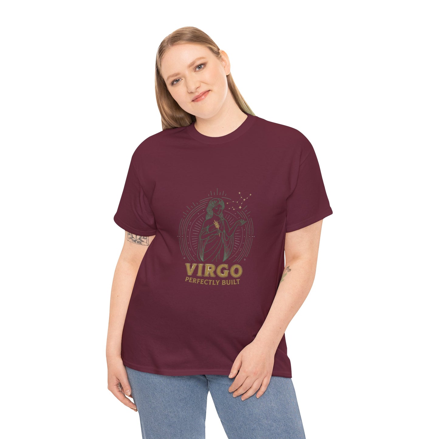 Virgo 'Perfectly Built' Zodiac T-Shirt — Astrology Graphic Tee
