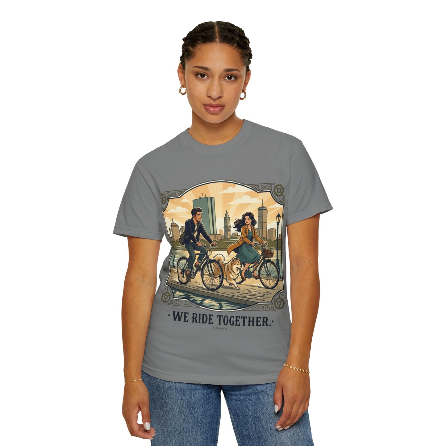 We Ride Together Bicycle Couple T-Shirt
