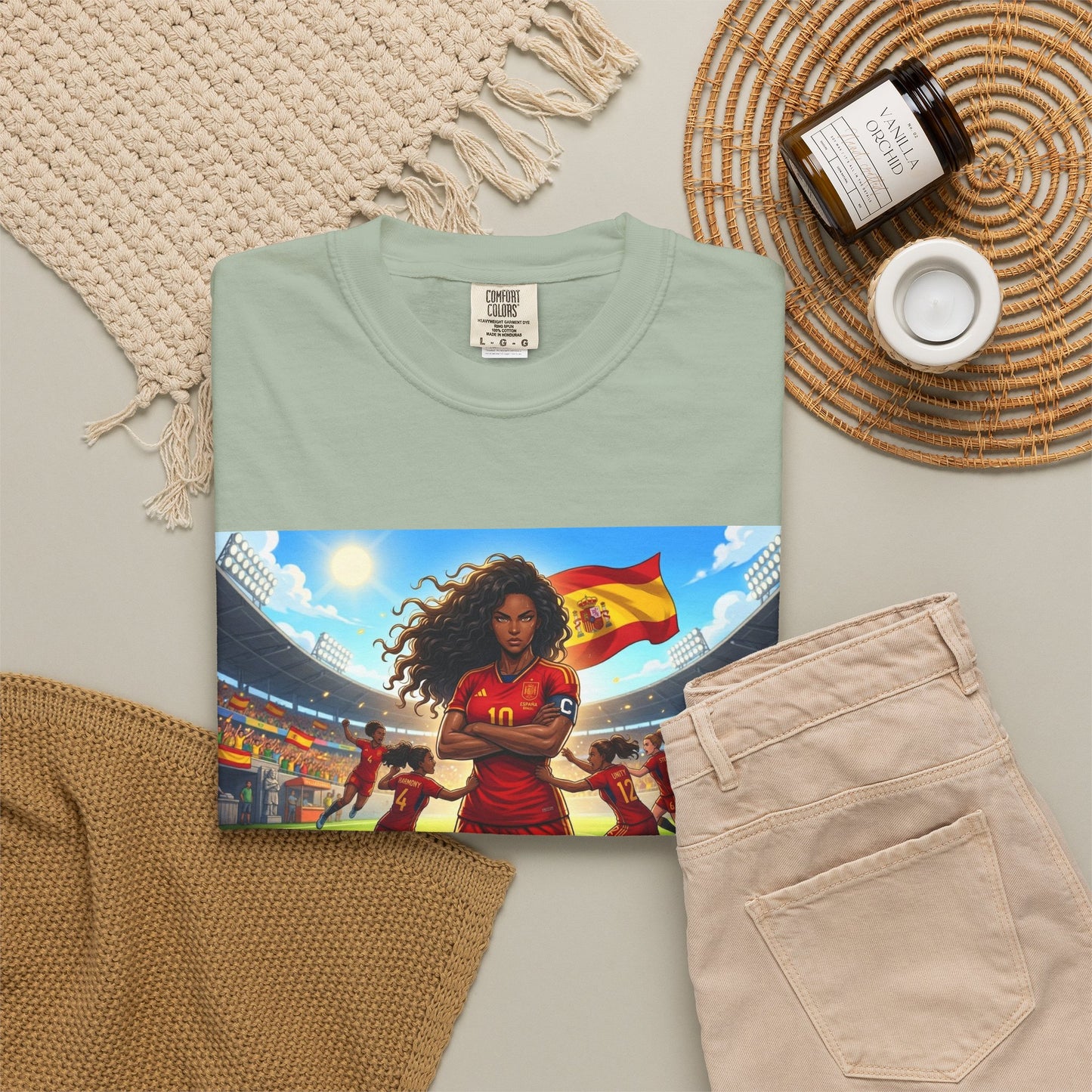 Spain – Female Soccer Champion - Stadium Graphic T-Shirt