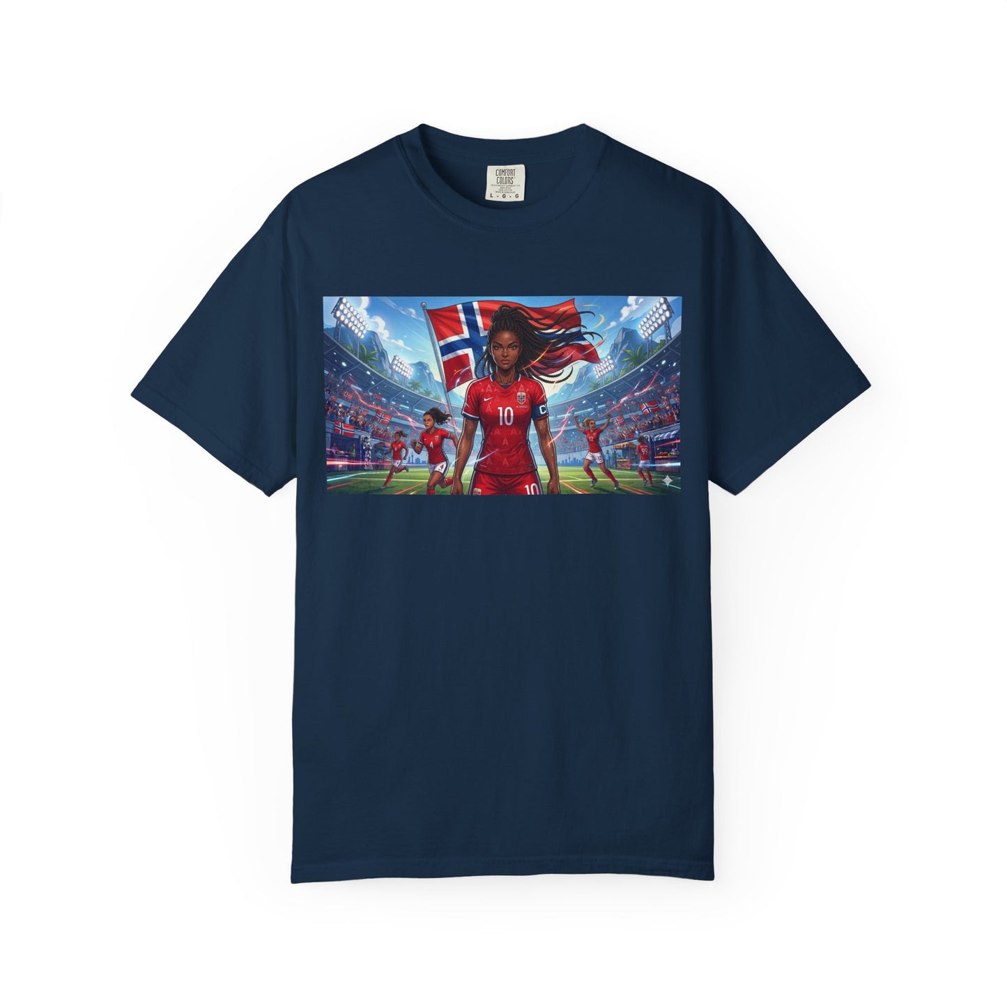 COMMANDER Norway – Female Unisex Garment-Dyed T-shirt