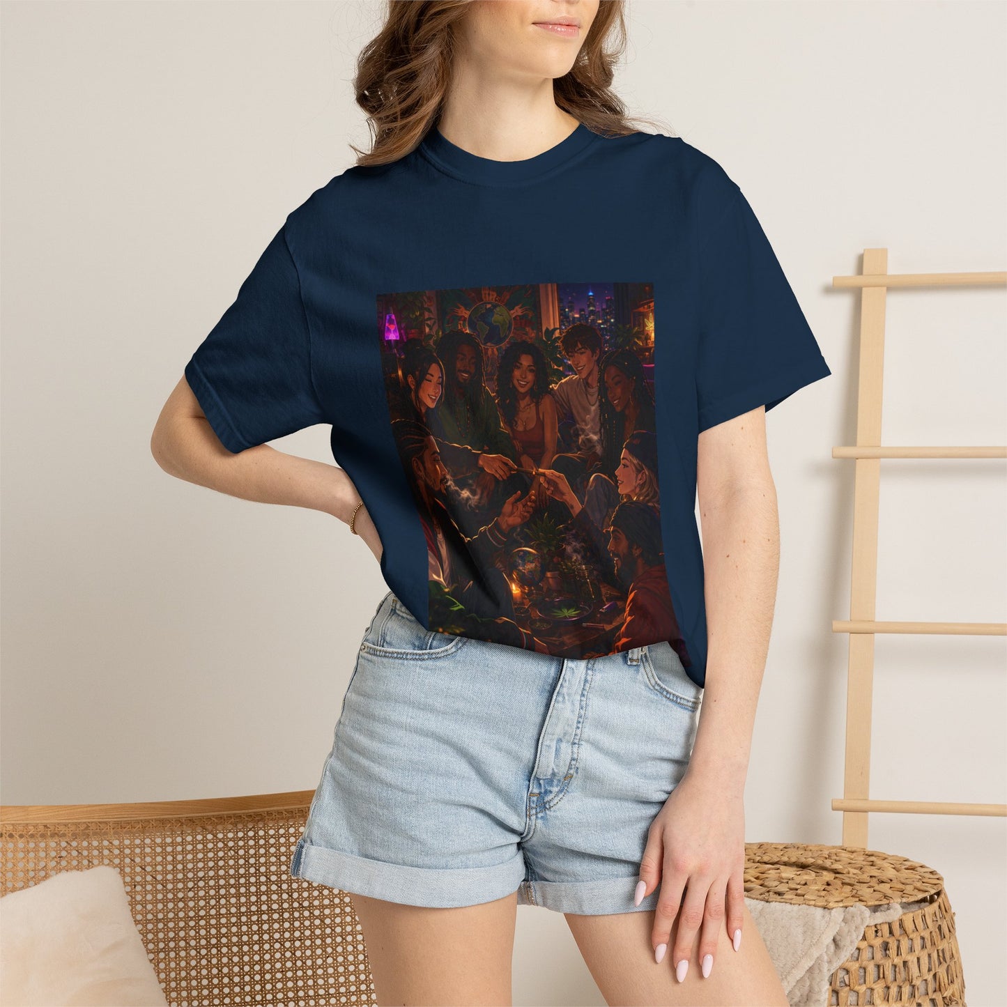 OUR MEMORIES - Vintage Night Party Scene T-Shirt