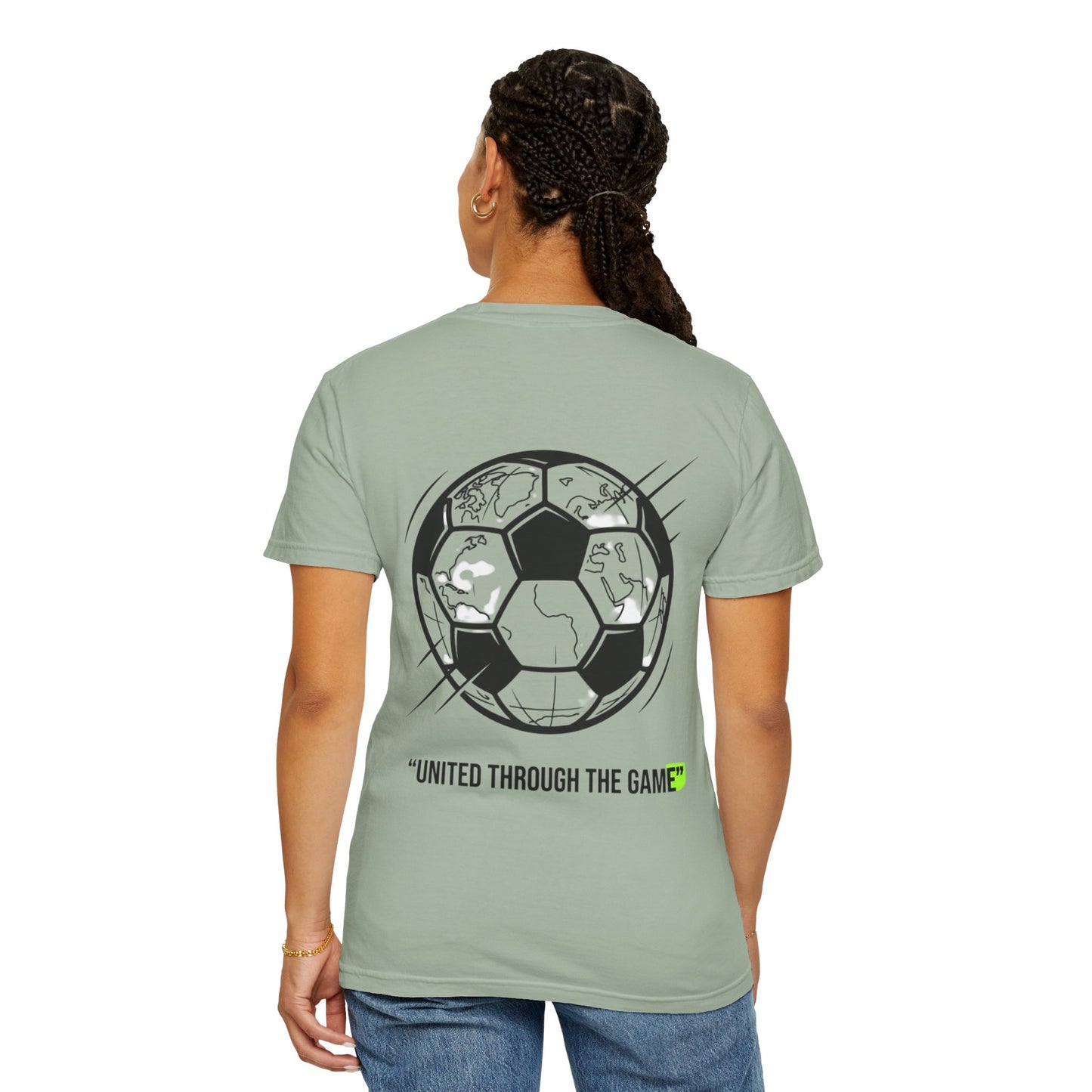 Soccer Unity T-Shirt — "United Through the Game" Graphic Tee