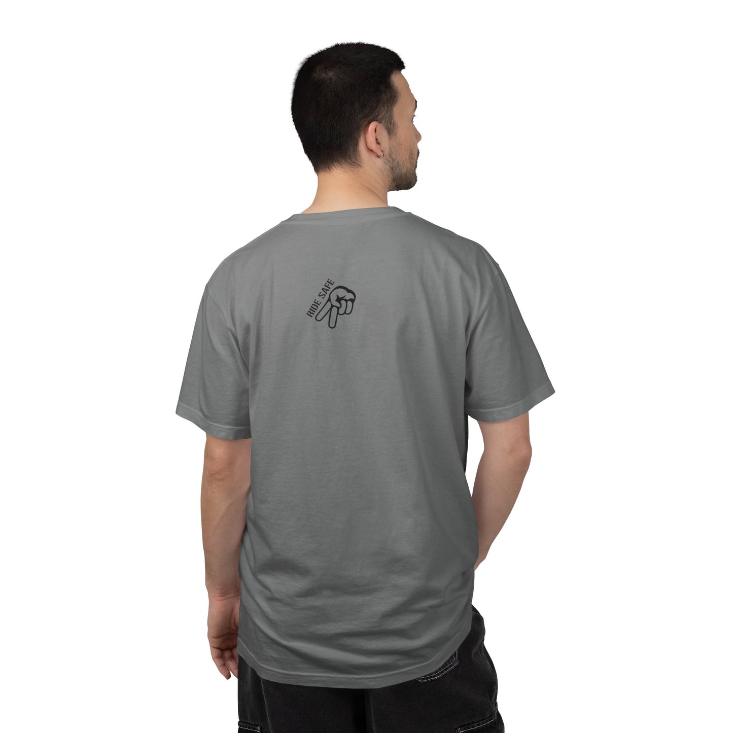 Motorcycle Sunset T-Shirt — Two Bikes Riding Into the Horizon